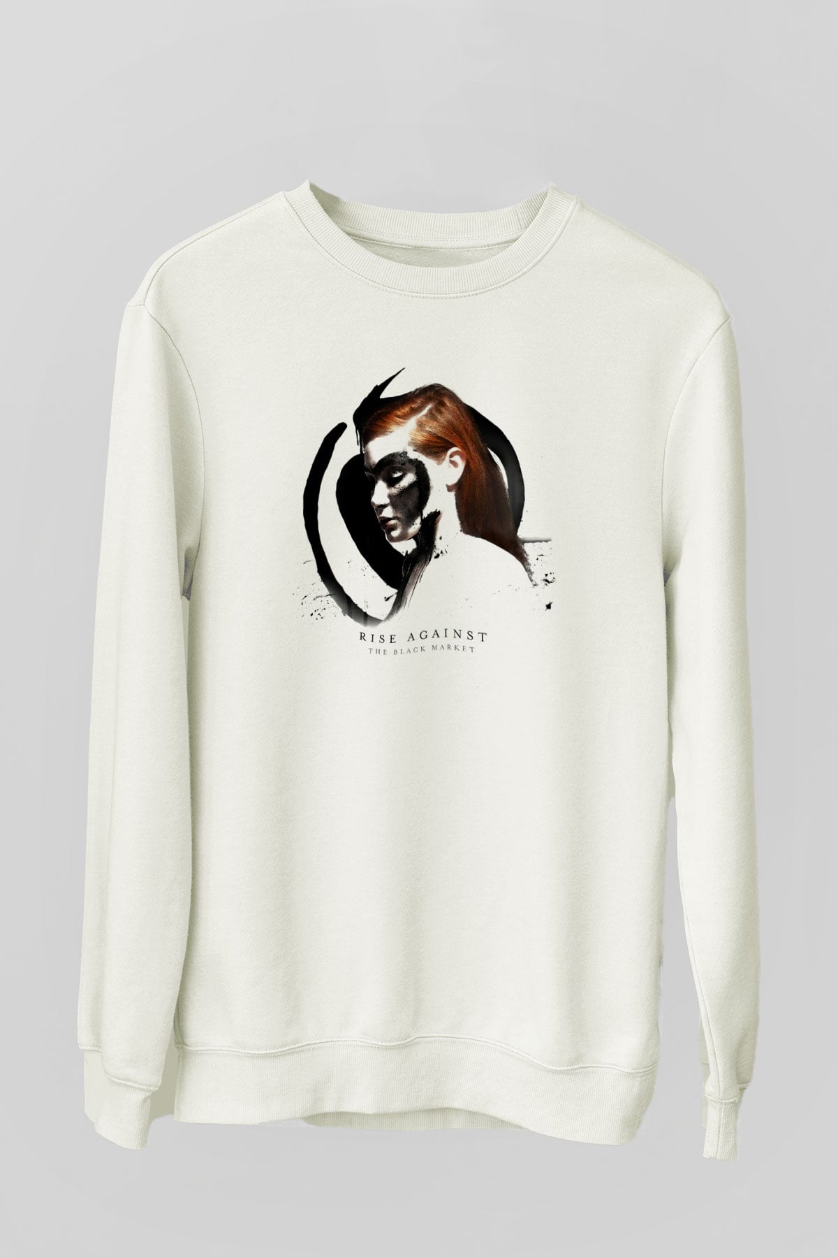 Rise Against Beyaz Unisex Sweatshirt