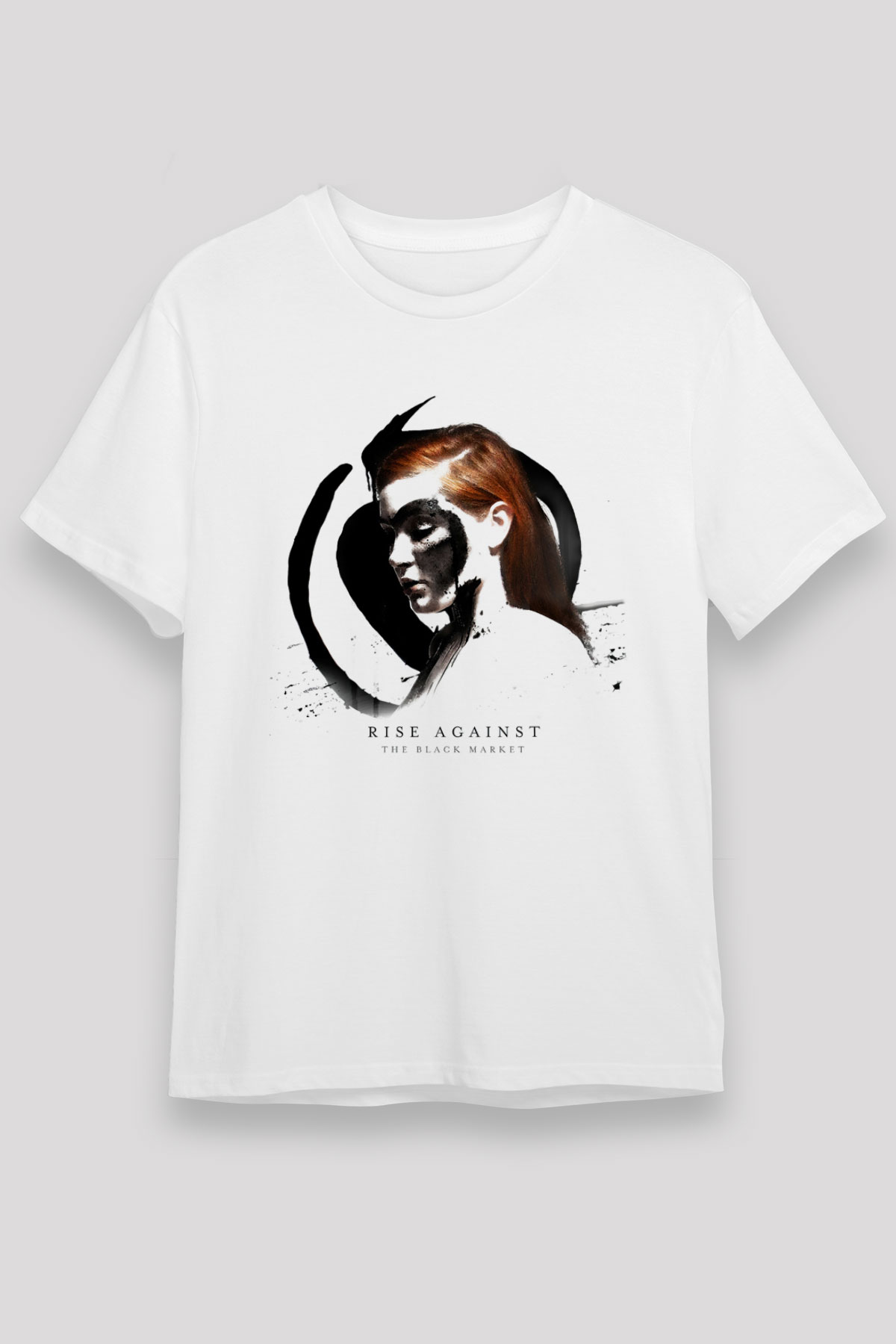 Rise Against Beyaz Unisex Tişört T-Shirt - TişörtFabrikası