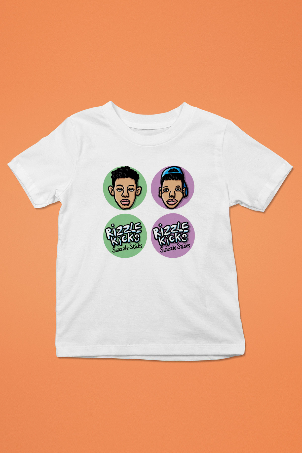 Rizzle Kicks Beyaz Unisex Çocuk Tişört
