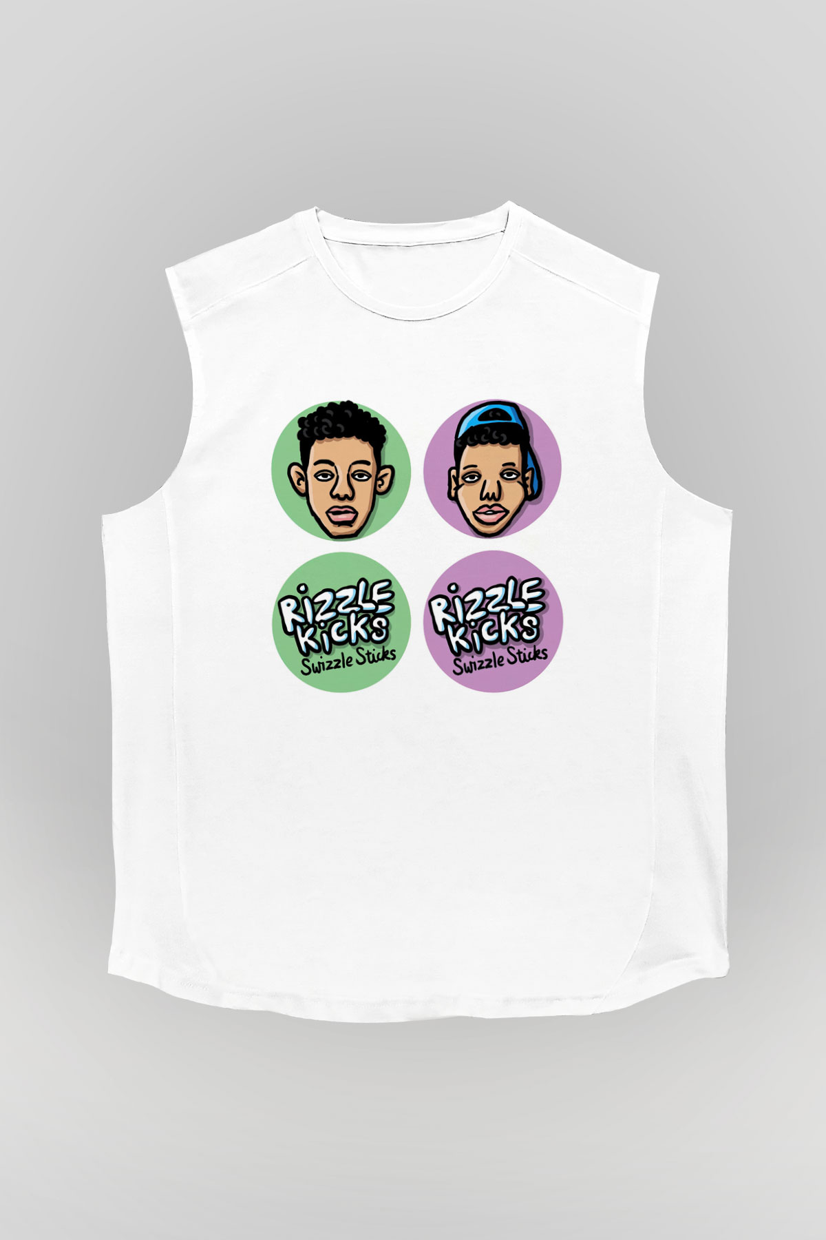 Rizzle Kicks Beyaz Unisex Kolsuz Tişört