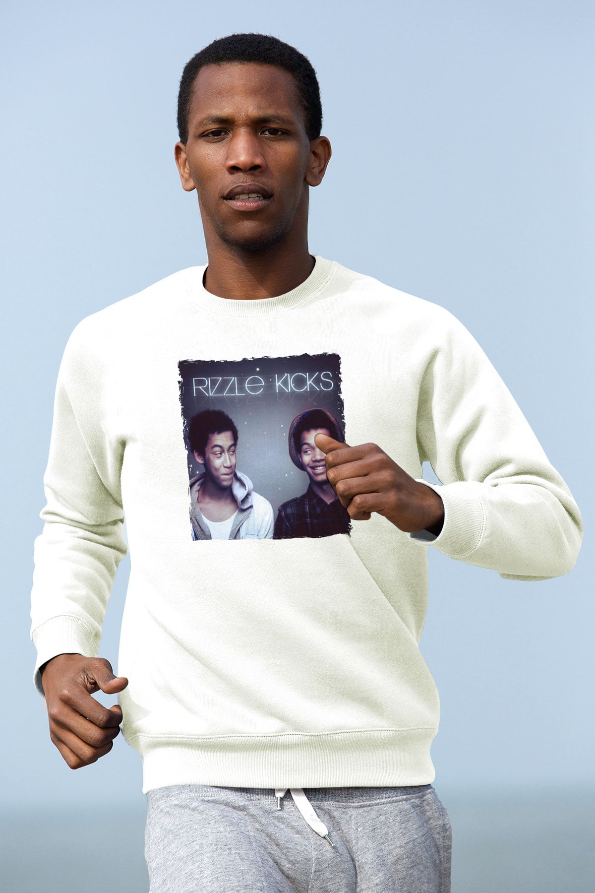 Rizzle Kicks Beyaz Unisex Sweatshirt