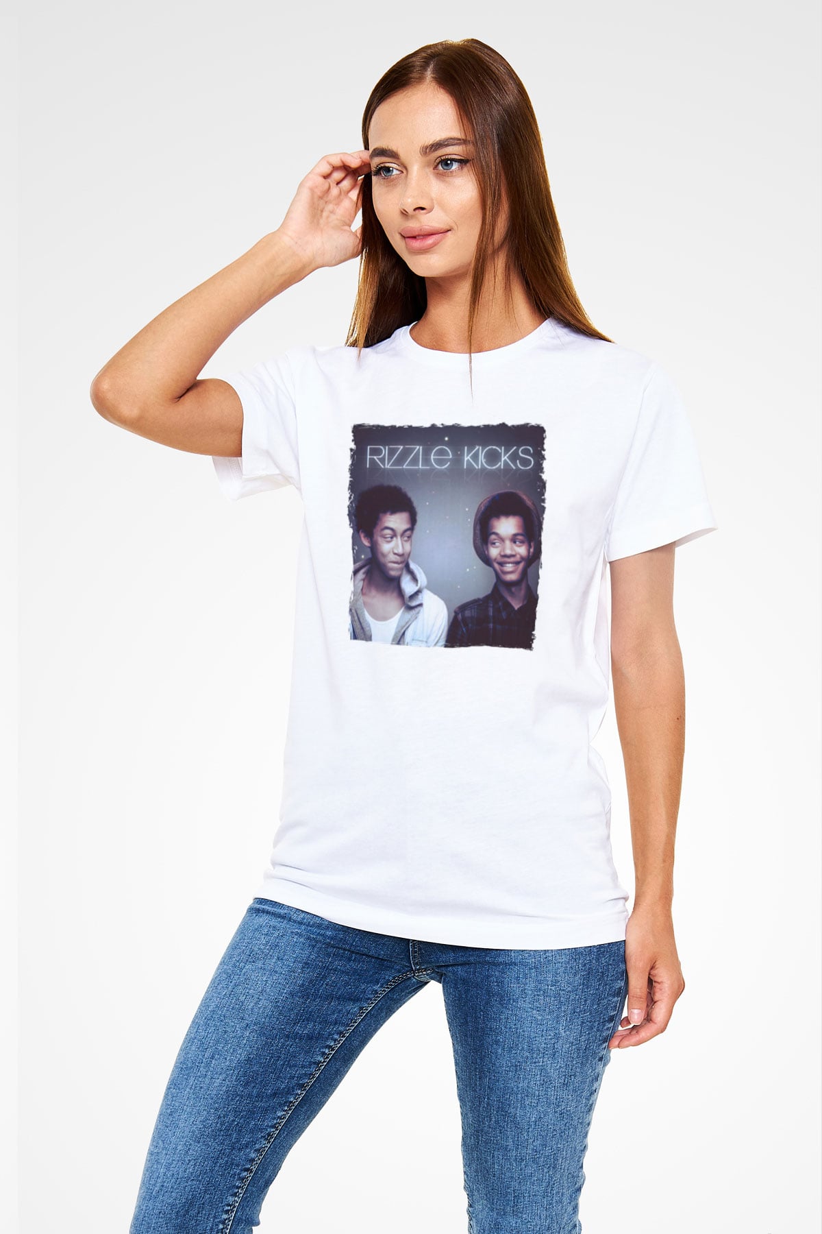 Rizzle Kicks Beyaz Unisex Tişört T-Shirt - TişörtFabrikası