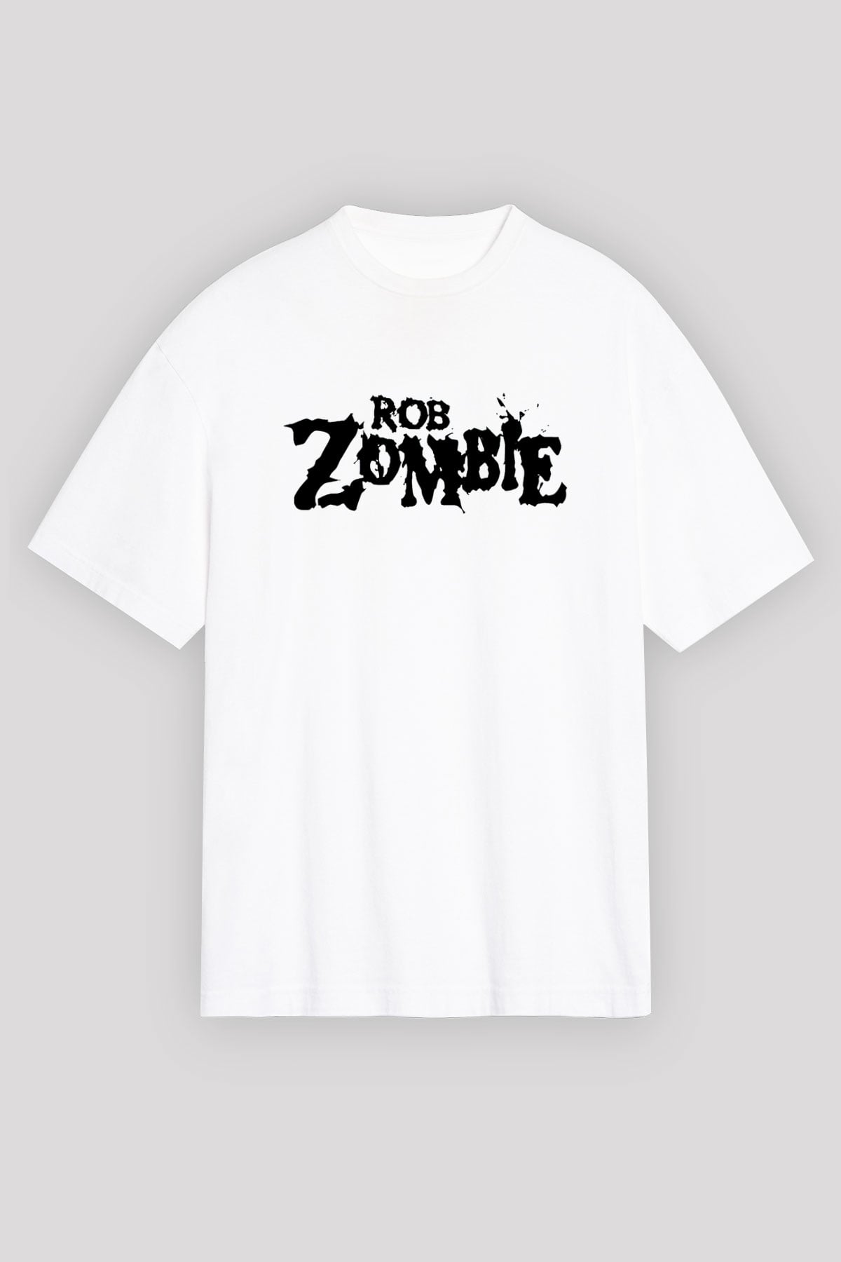 Rob Zombie Beyaz Unisex Oversize Tişört T-Shirt