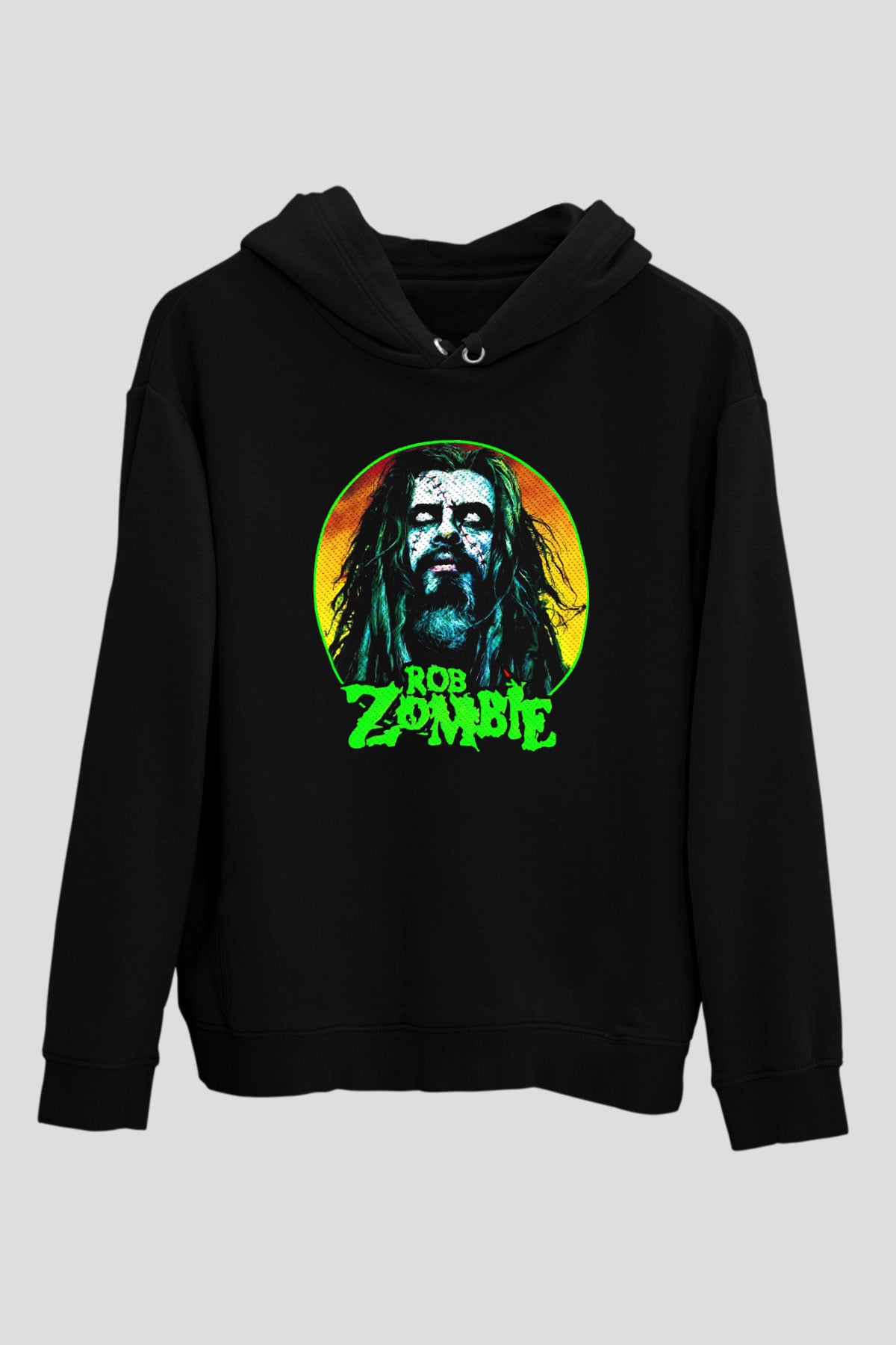 Rob Zombie Siyah Unisex Hoodie