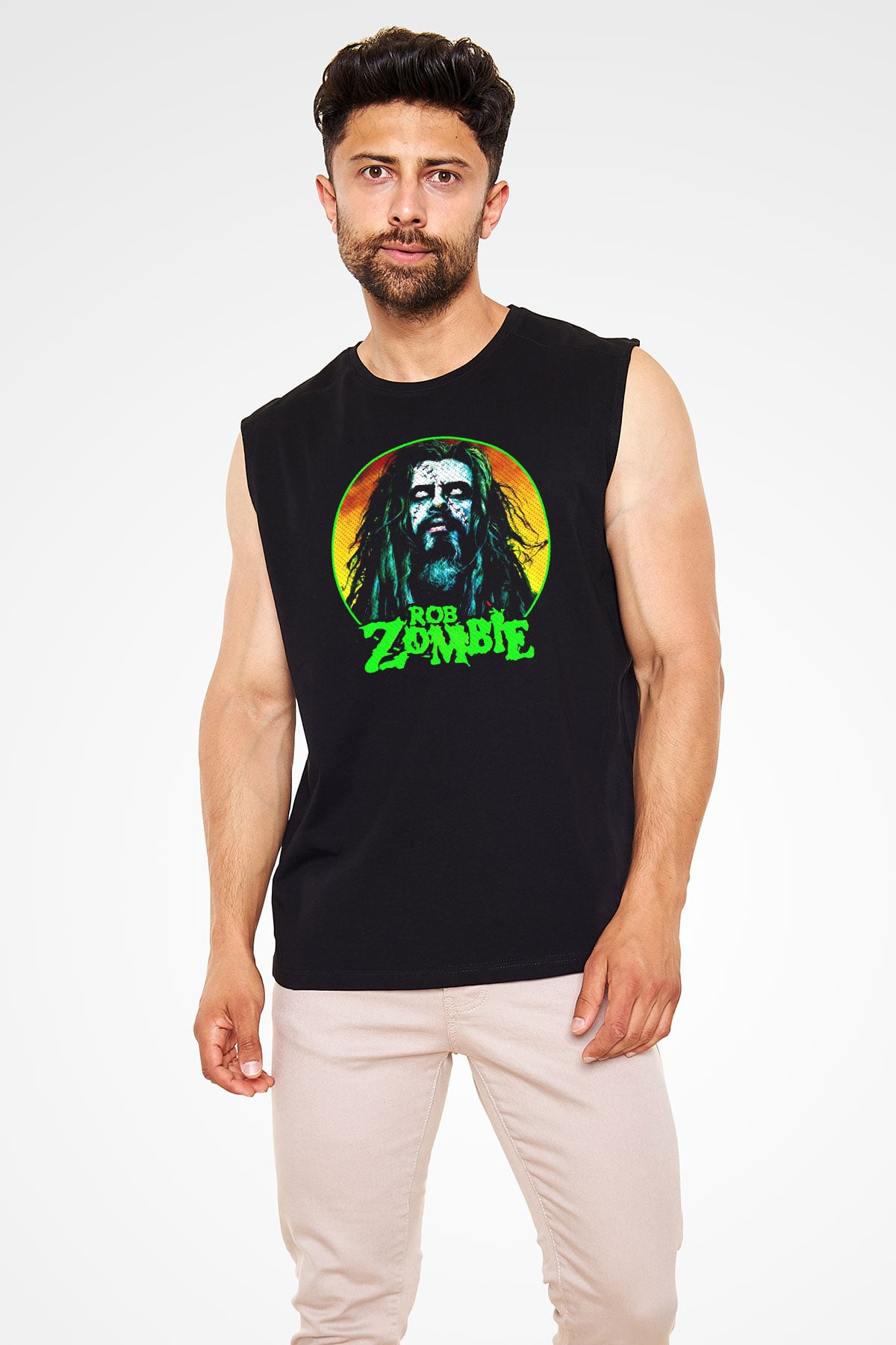 Rob Zombie Siyah Unisex Kolsuz Tişört