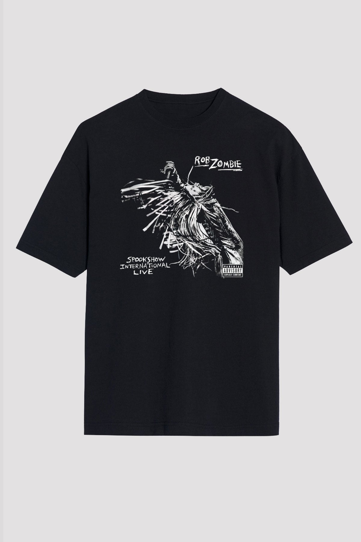 Rob Zombie Siyah Unisex Oversize Tişört T-Shirt