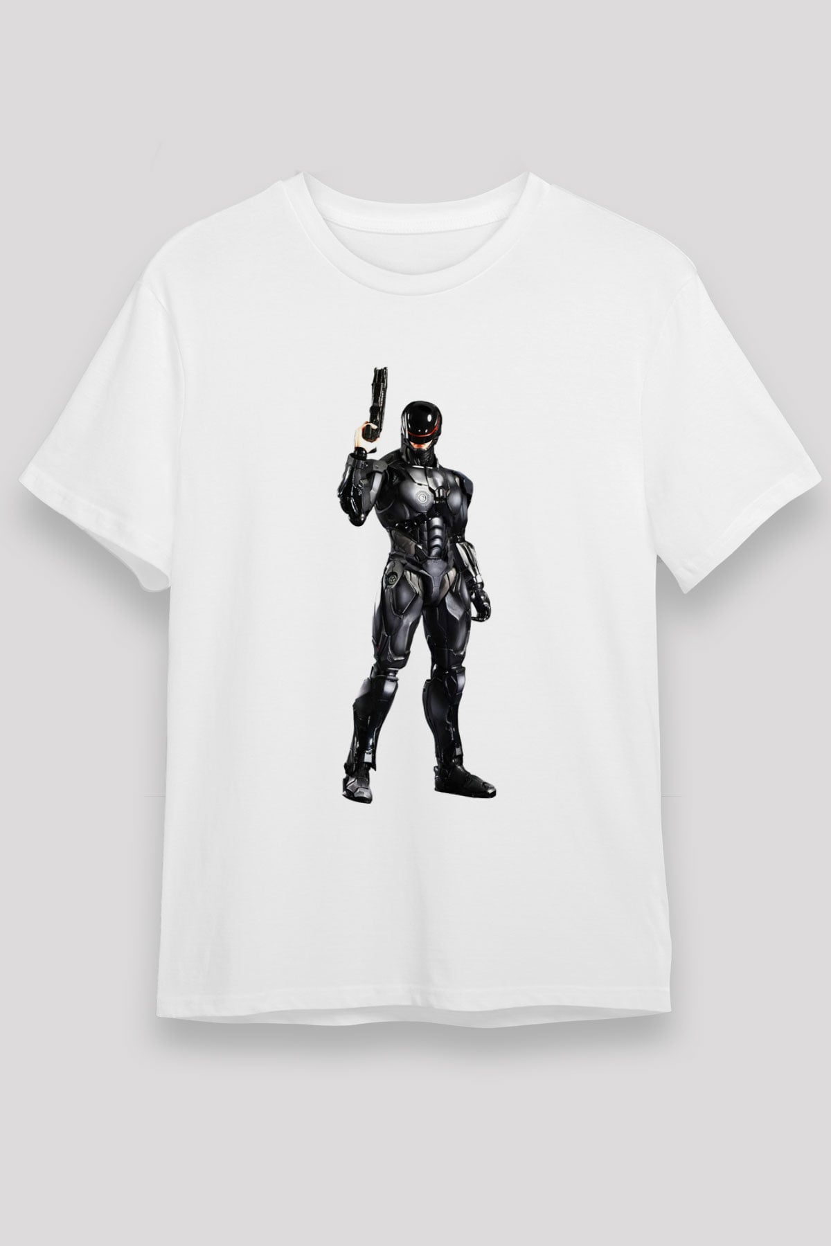 RoboCop Beyaz Unisex Tişört T-Shirt