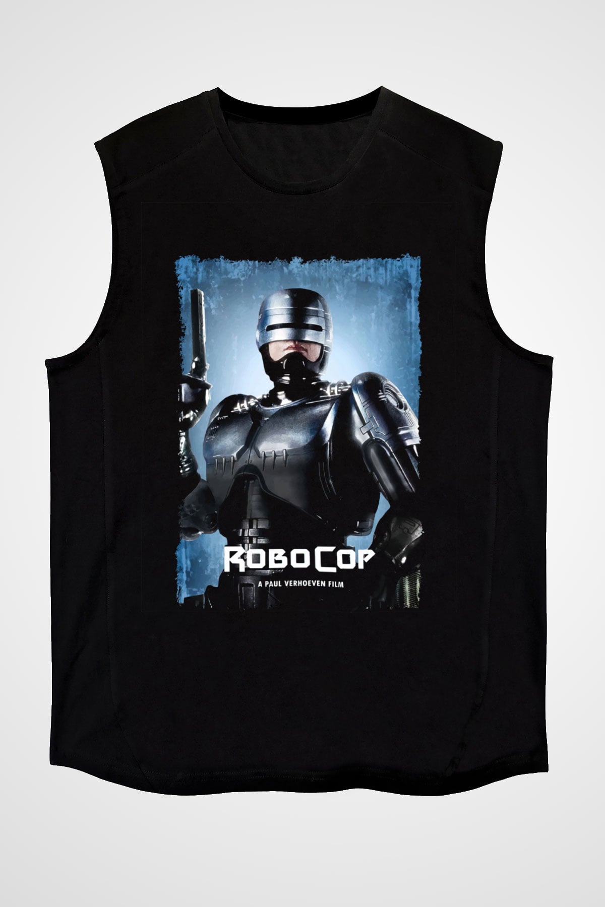RoboCop Siyah Unisex Kolsuz Tişört
