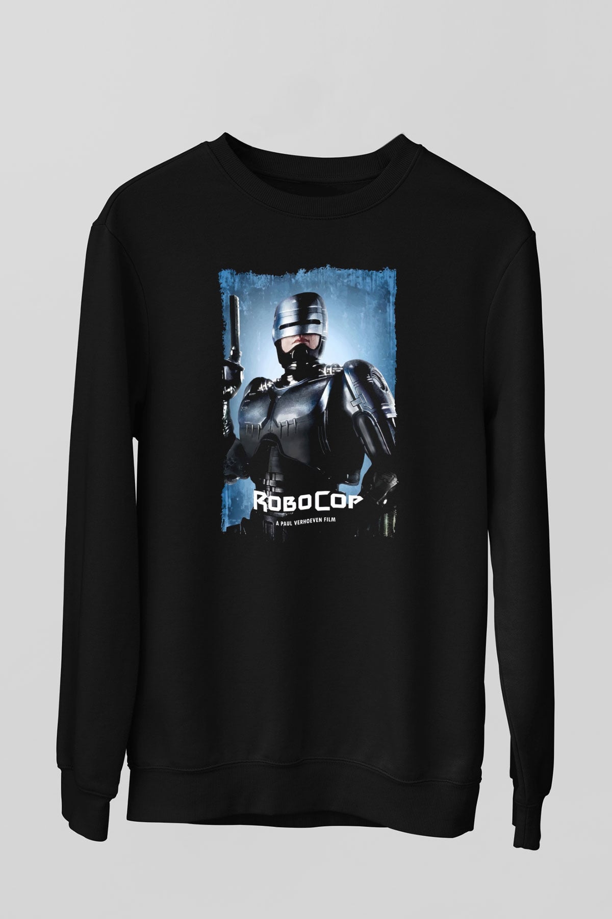 RoboCop Siyah Unisex Sweatshirt
