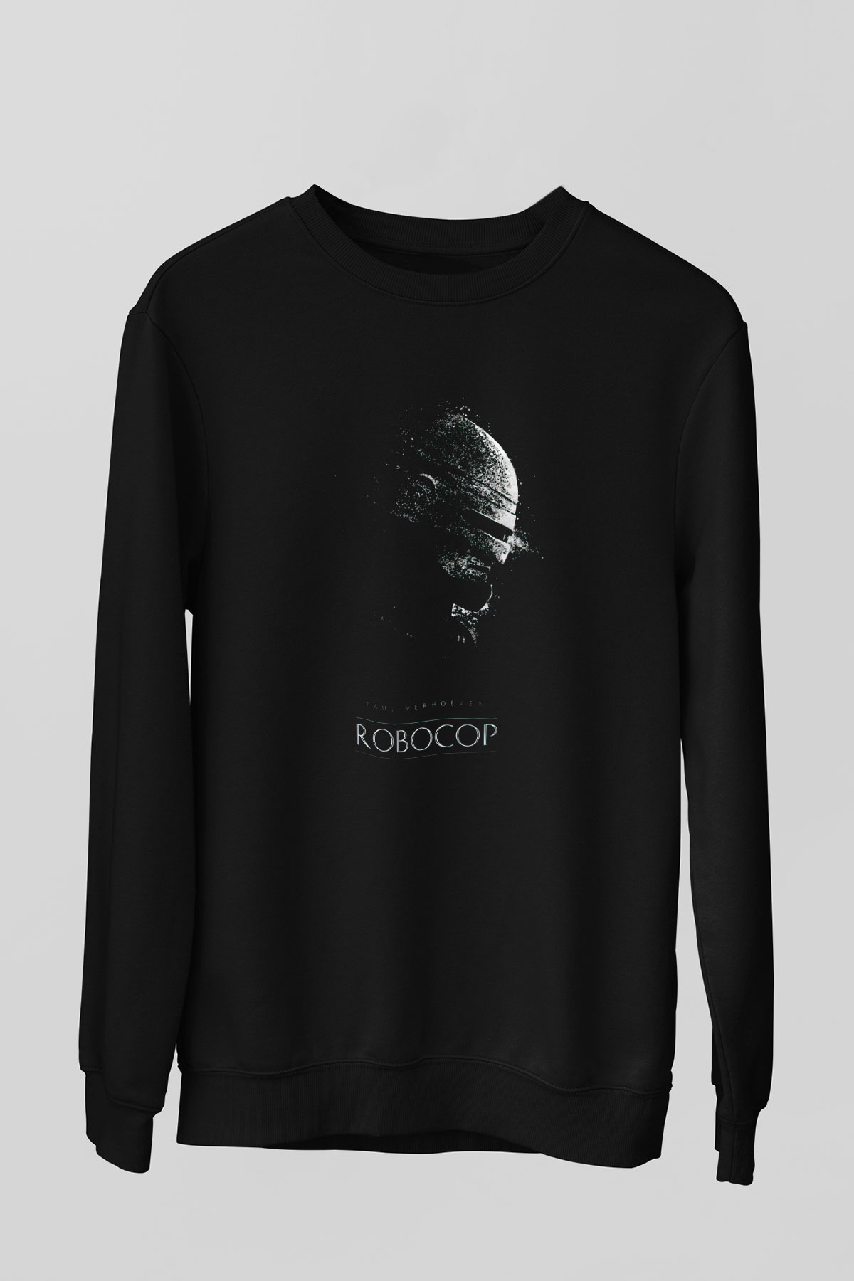 RoboCop Siyah Unisex Sweatshirt