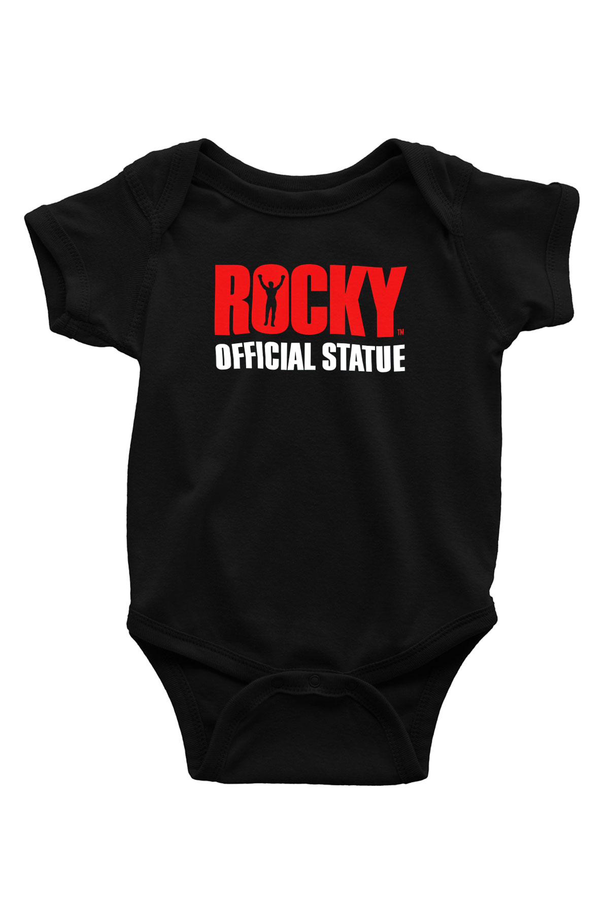 Rocky Baskılı Siyah Bebek Body - Zıbın