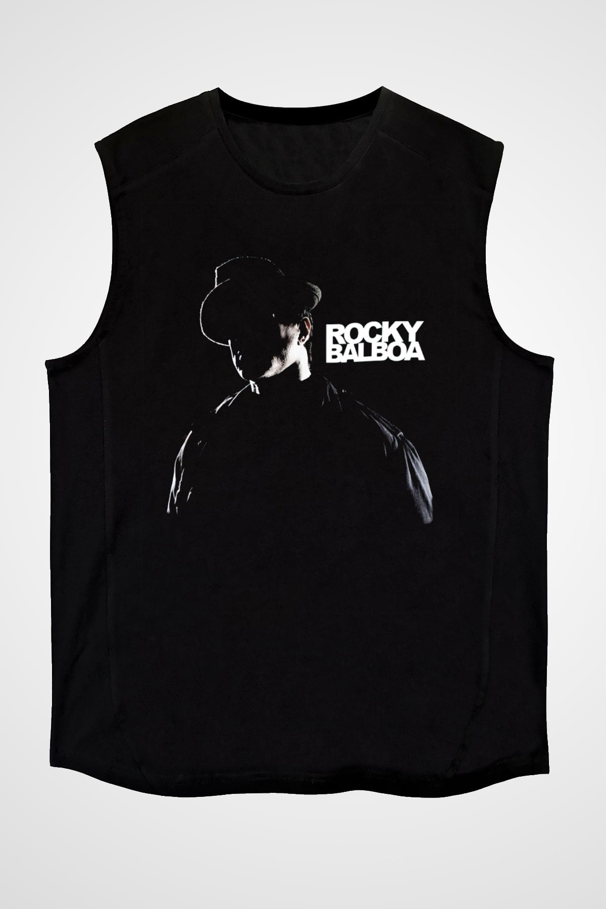 Rocky Siyah Unisex Kolsuz Tişört