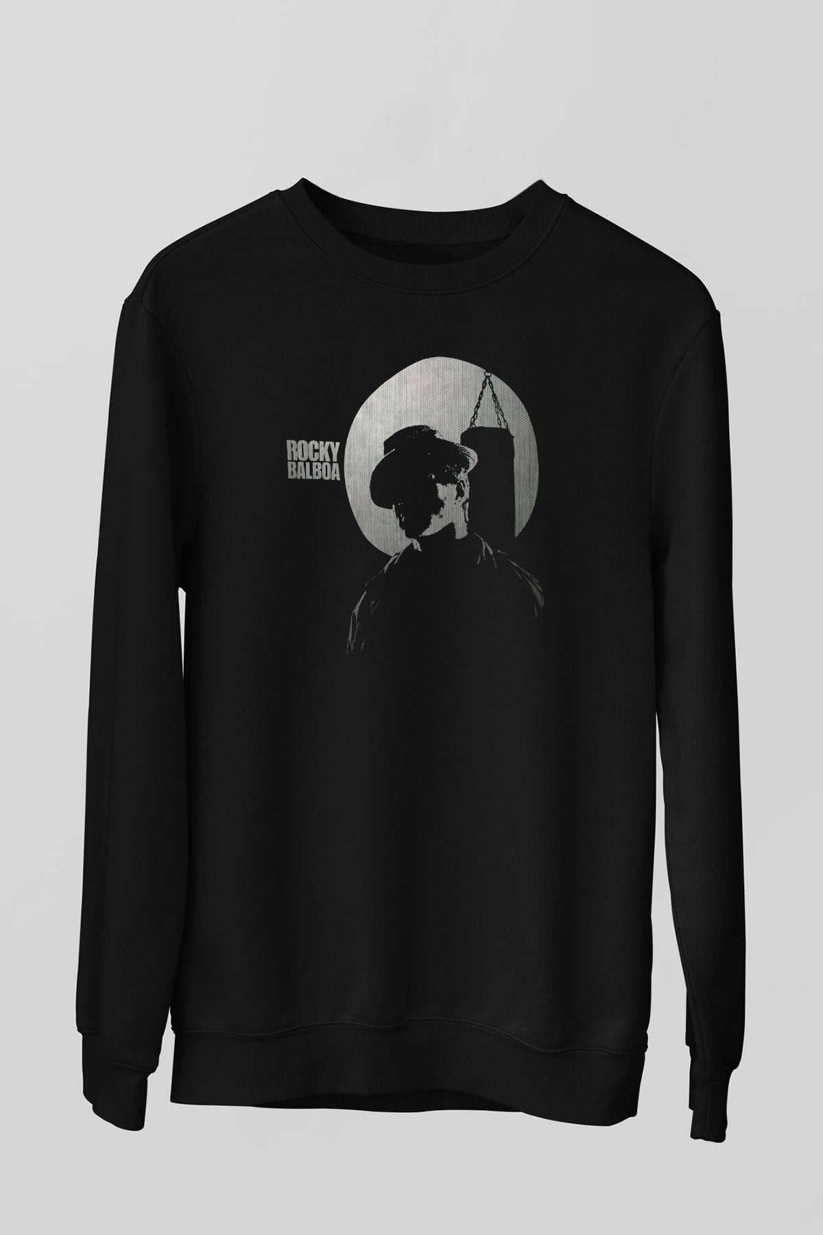 Rocky Siyah Unisex Sweatshirt