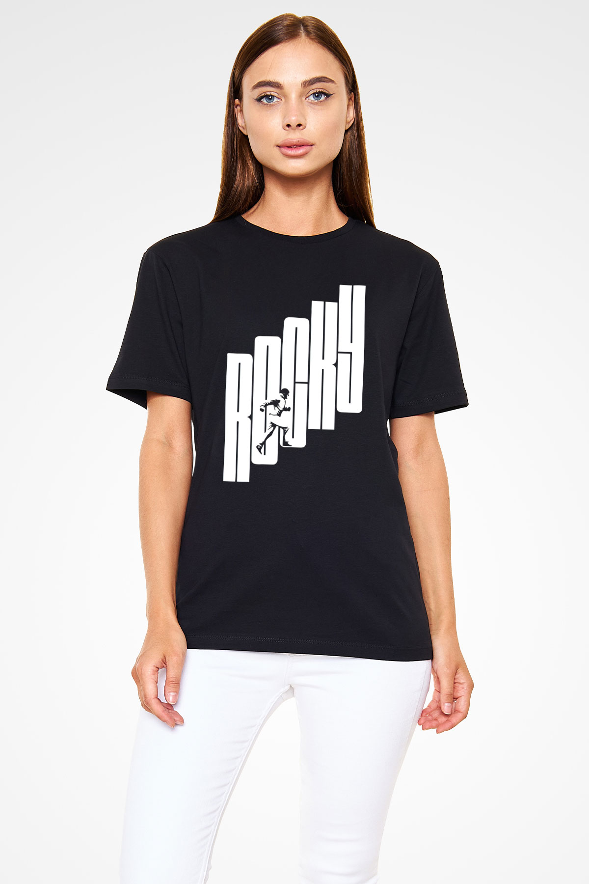 Rocky Siyah Unisex Tişört T-Shirt