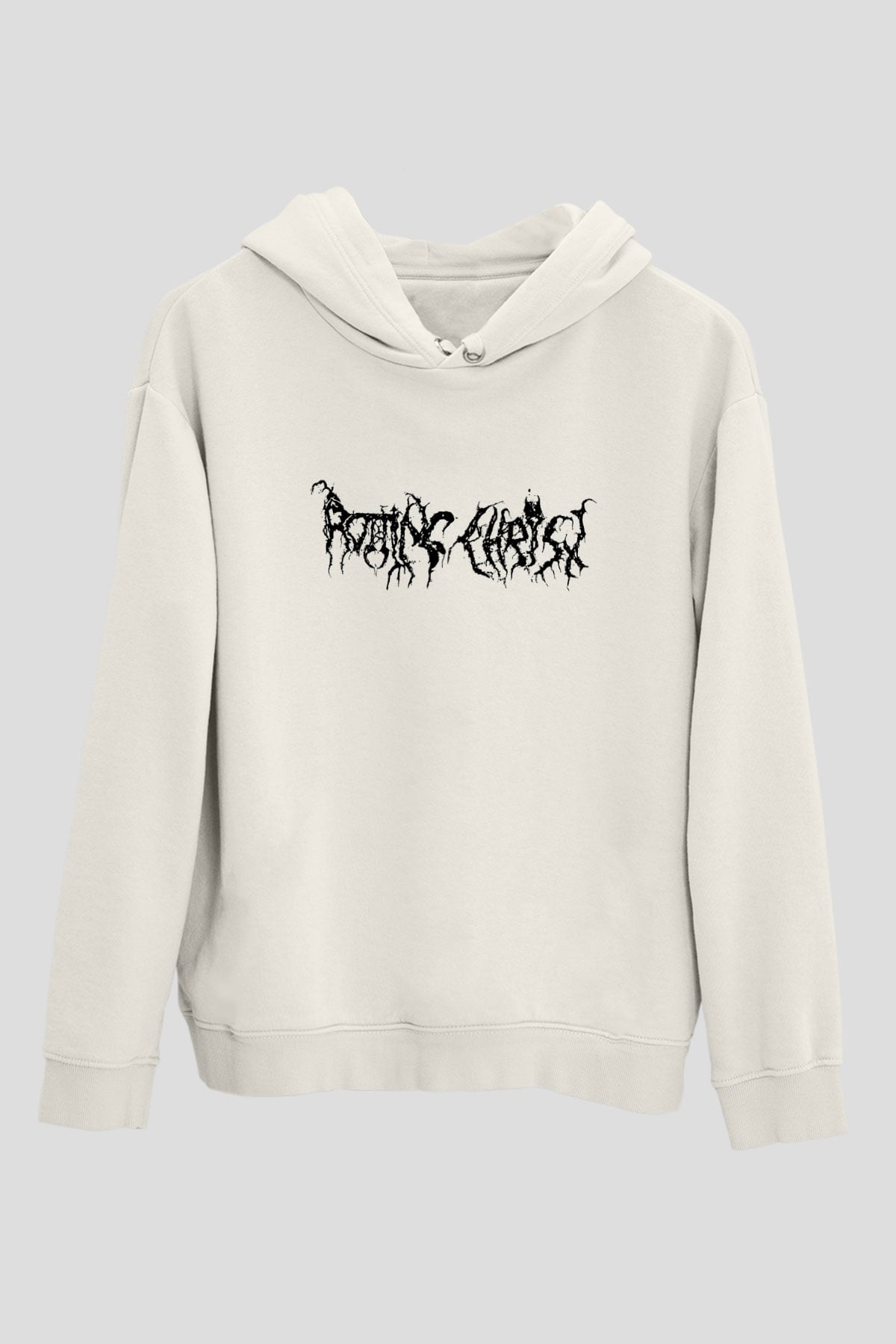 Rotting Christ Beyaz Unisex Kapşonlu Sweatshirt