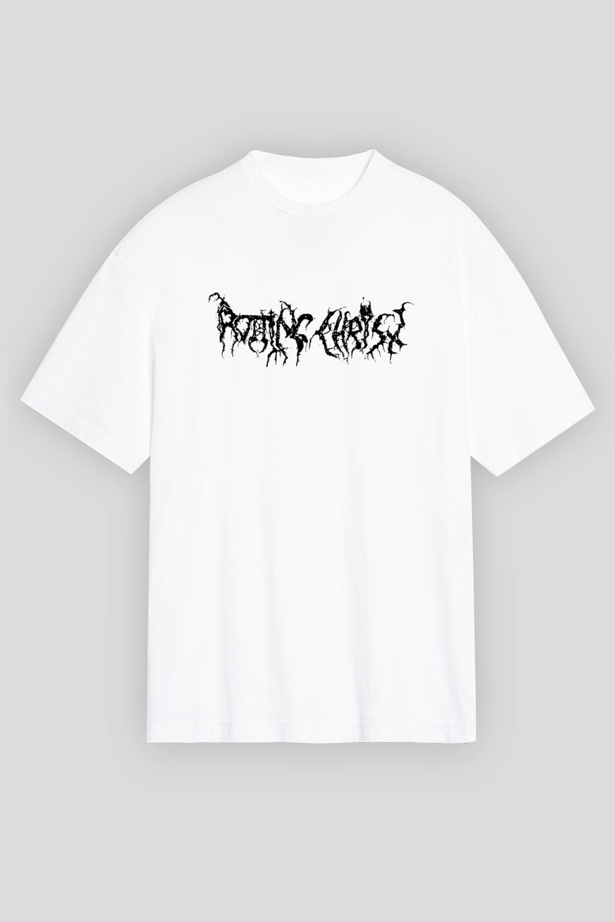 Rotting Christ Beyaz Unisex Oversize Tişört T-Shirt