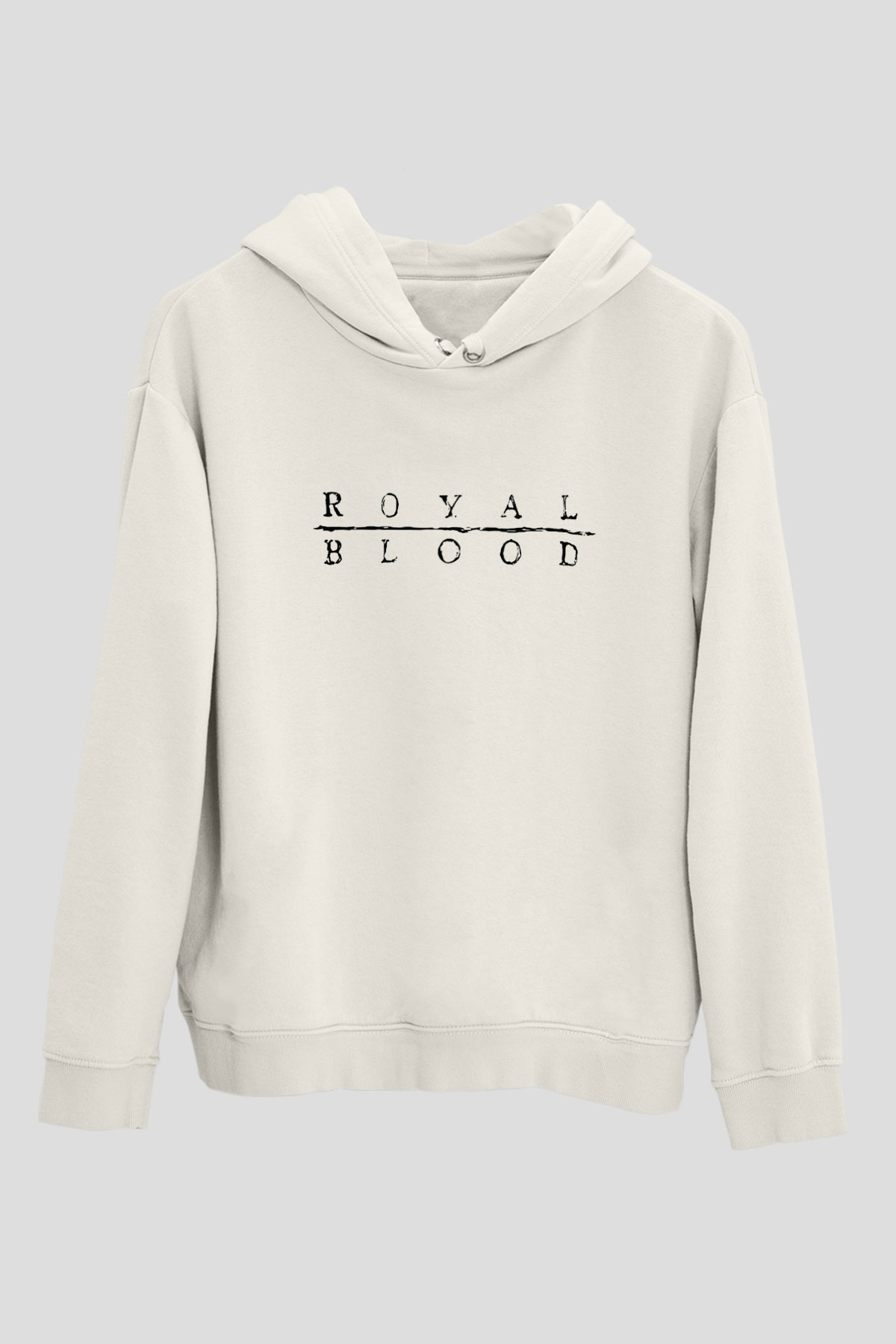 Royal Blood Beyaz Unisex Kapşonlu Sweatshirt