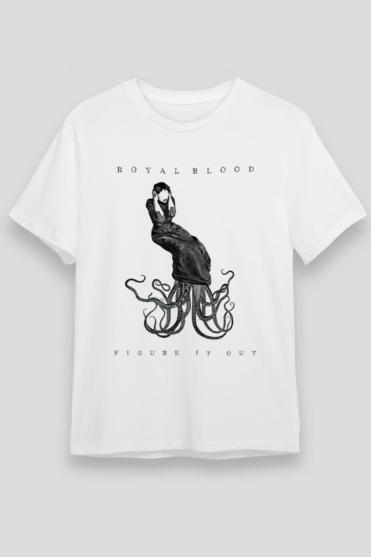 Royal Blood Beyaz Unisex Tişört T-Shirt - TişörtFabrikası