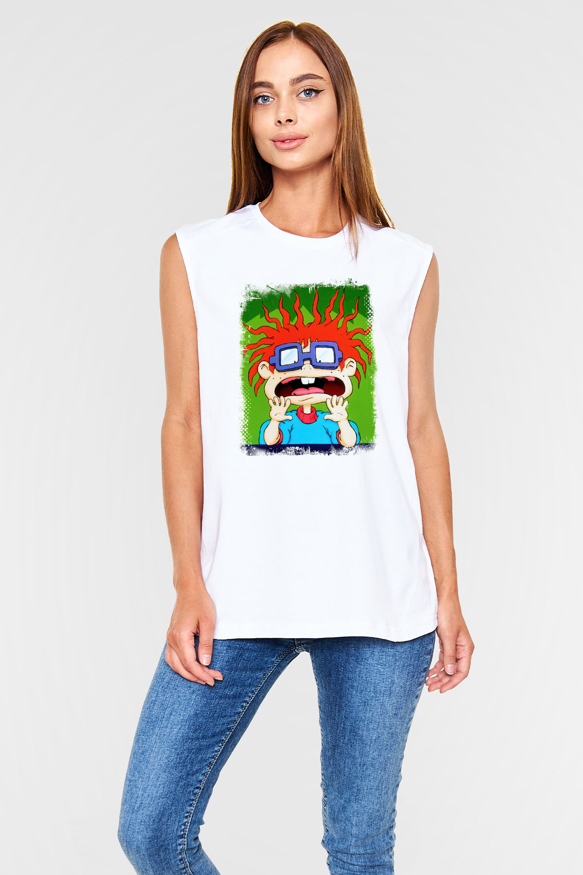 Rugrats Beyaz Unisex Kolsuz Tişört