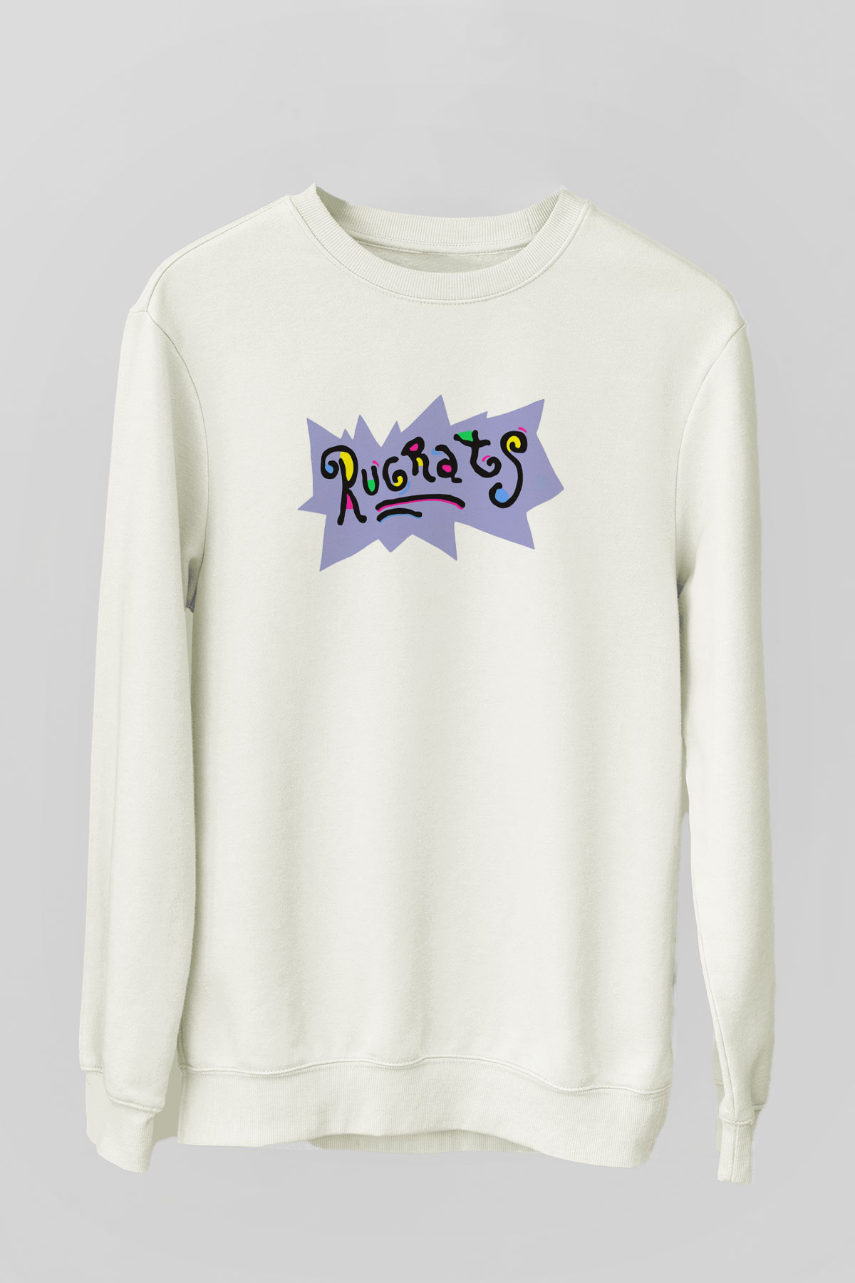 Rugrats Beyaz Unisex Sweatshirt