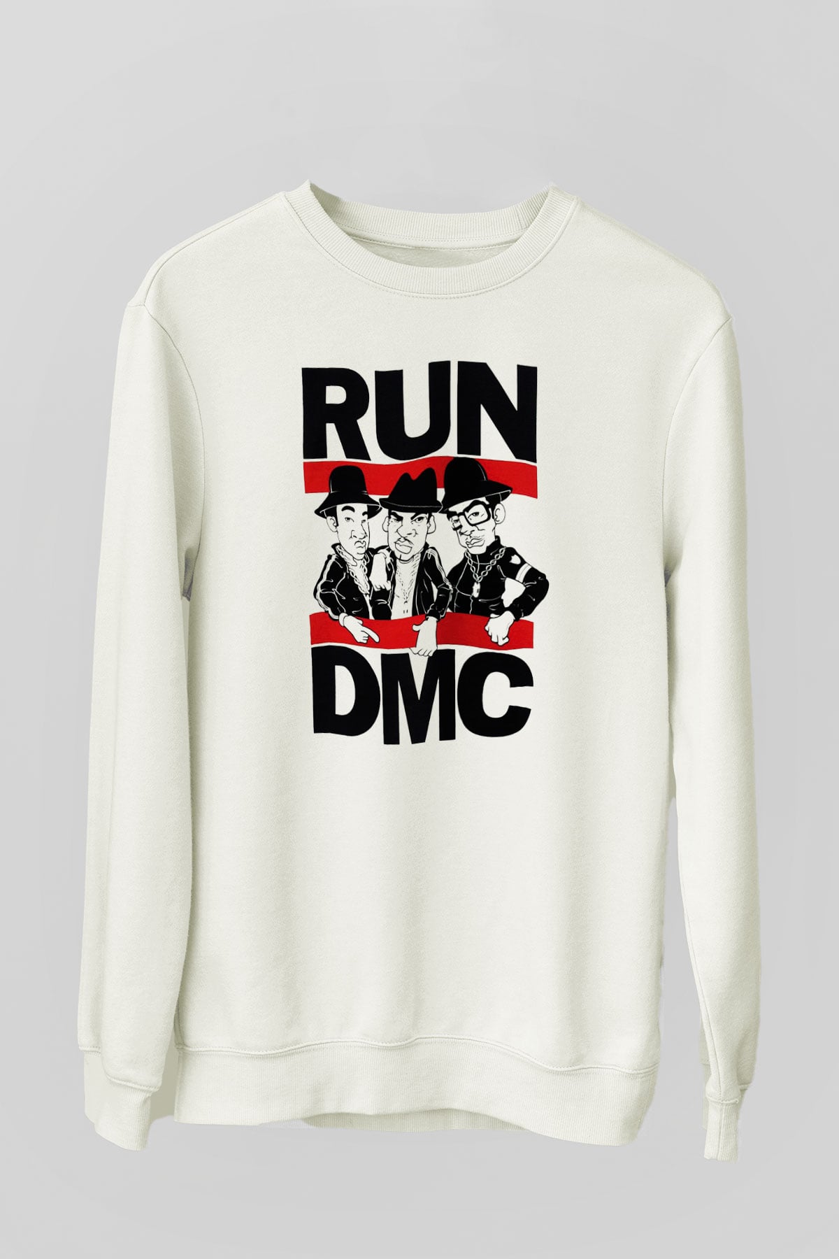 Run DMC Beyaz Unisex Sweatshirt