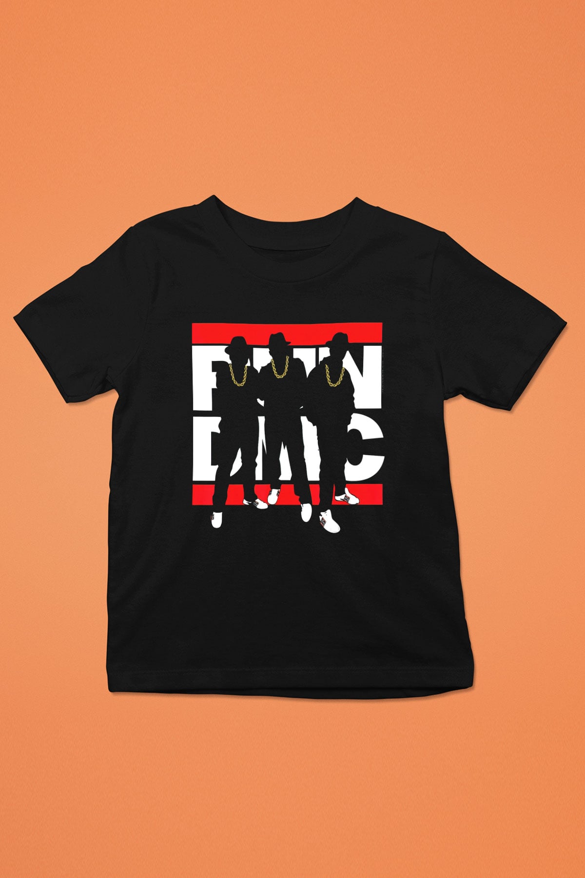 Run DMC Siyah Unisex Çocuk Tişört