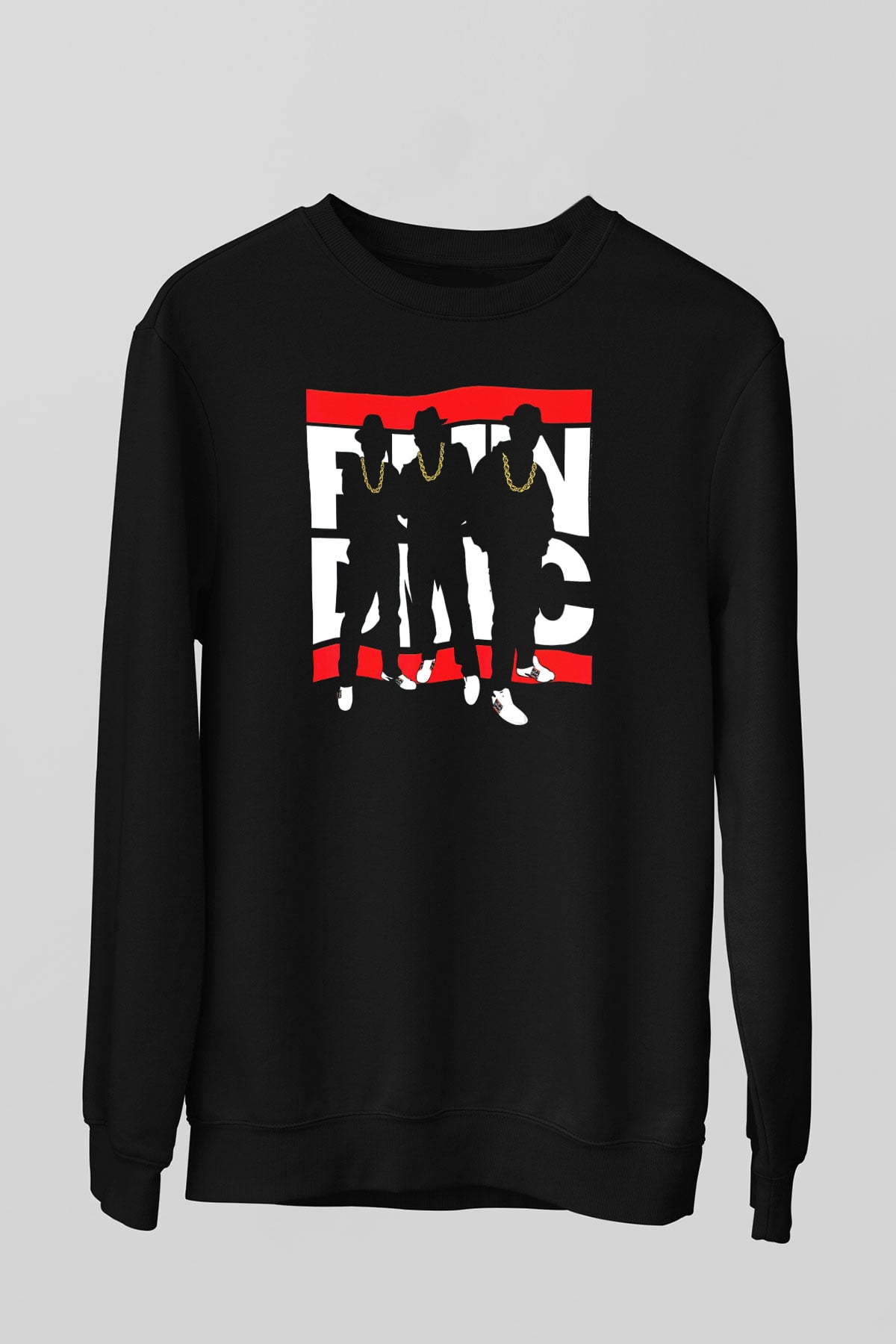 Run DMC Siyah Unisex Sweatshirt