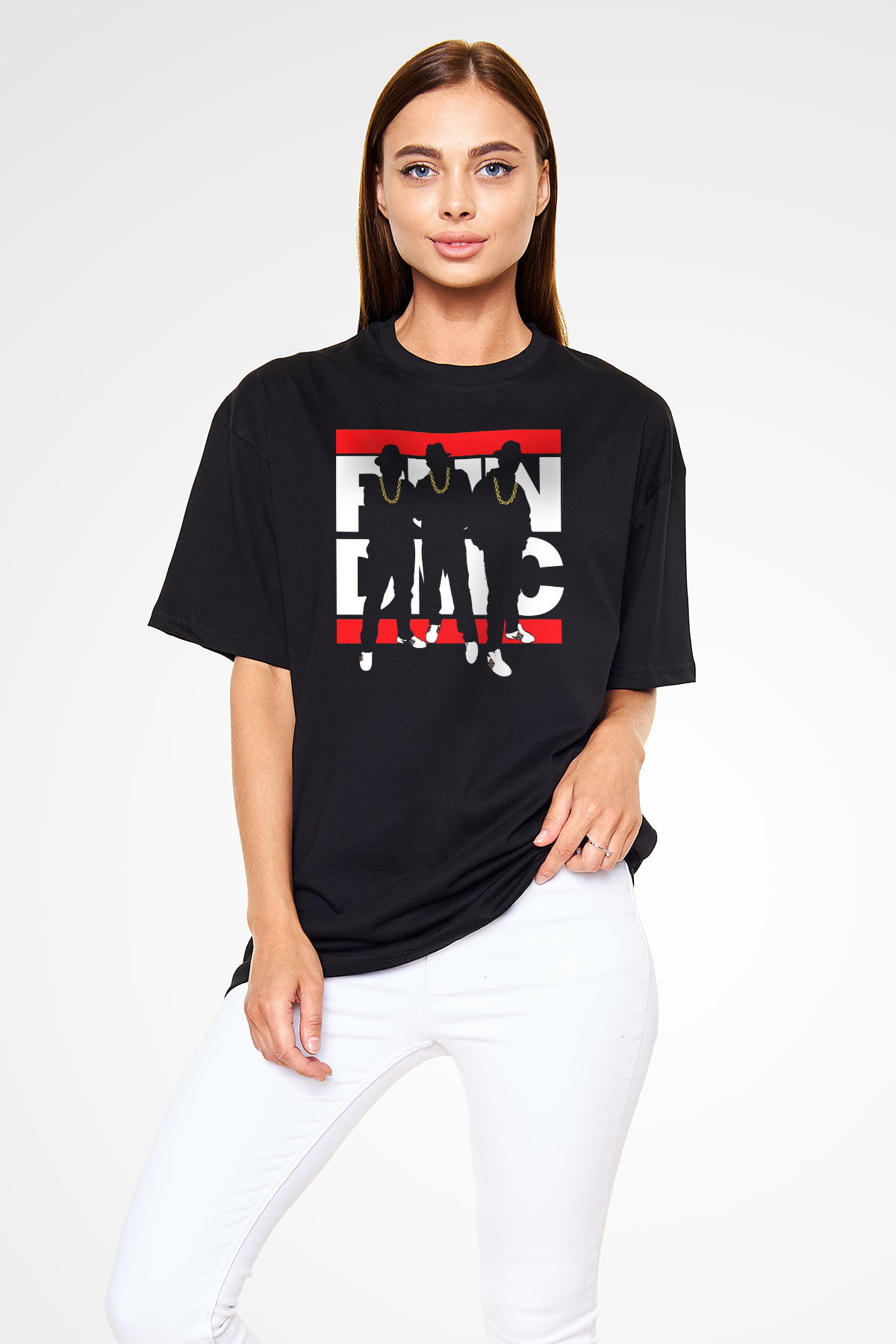 Run DMC Siyah Unisex Tişört T-Shirt - TişörtFabrikası