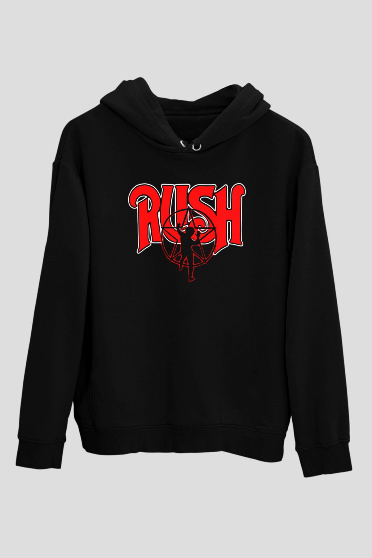 Rush Siyah Unisex Hoodie