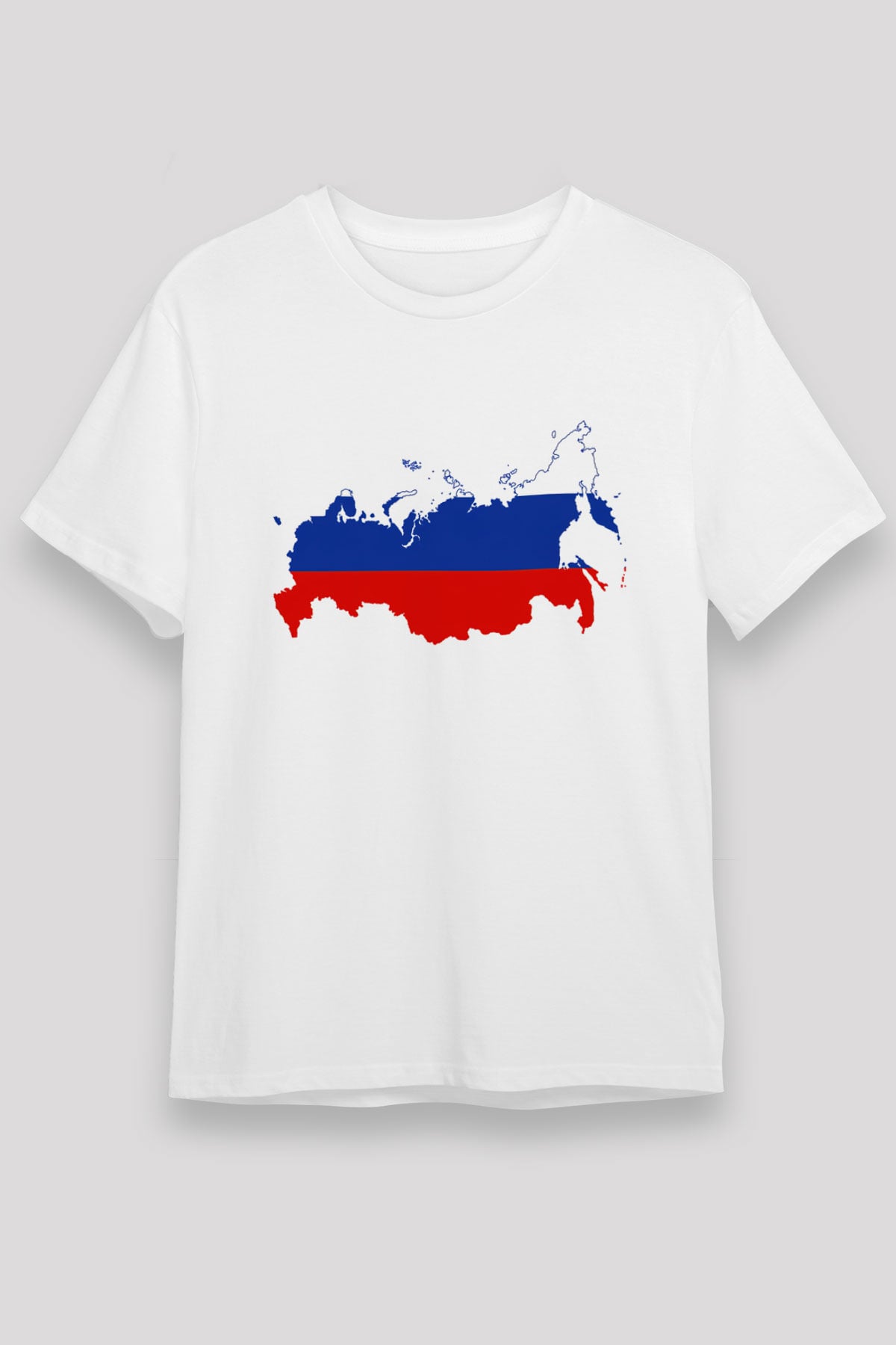 Rusya Beyaz Unisex Tişört T-Shirt - TişörtFabrikası