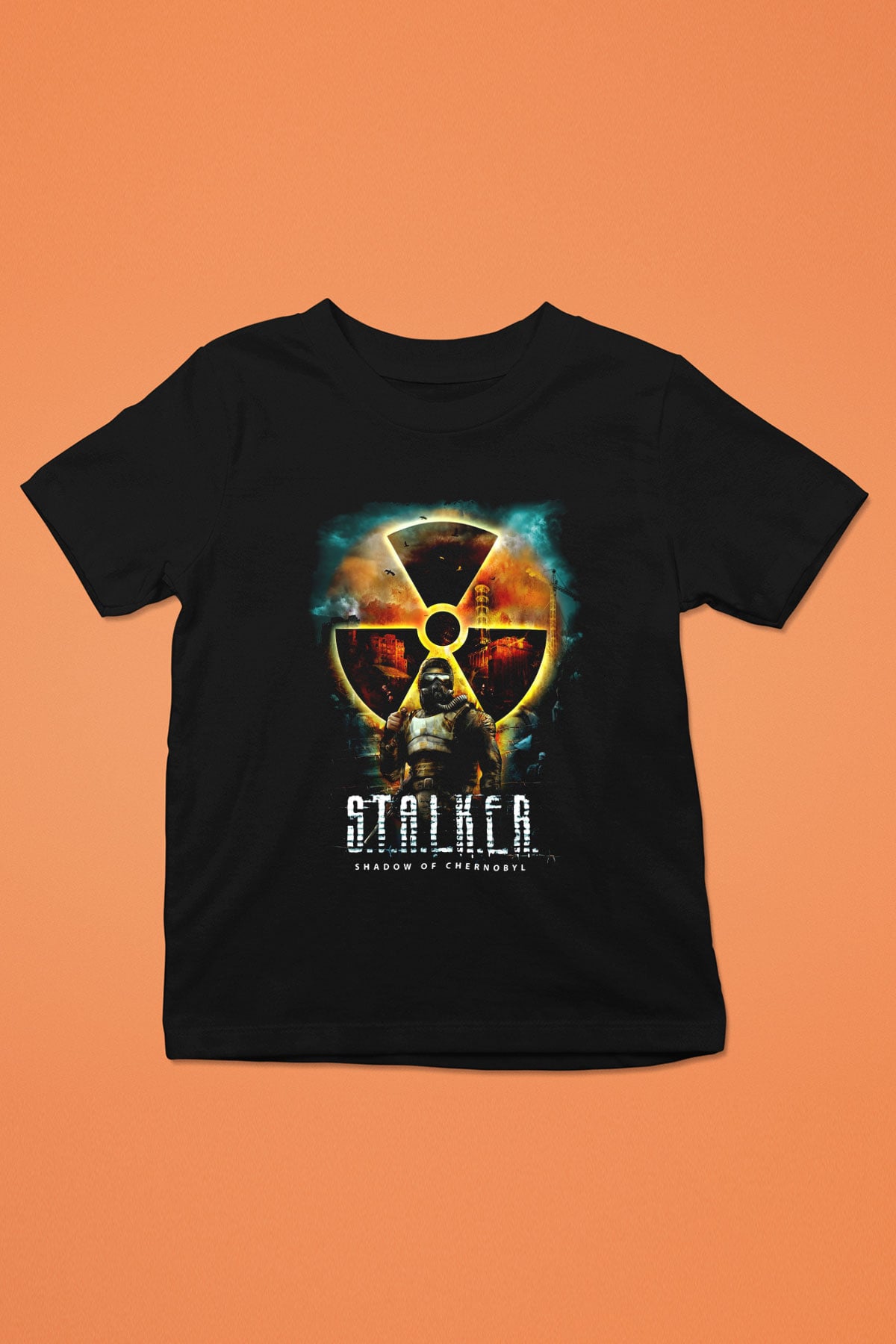 S.T.A.L.K.E.R. Siyah Unisex Çocuk Tişört