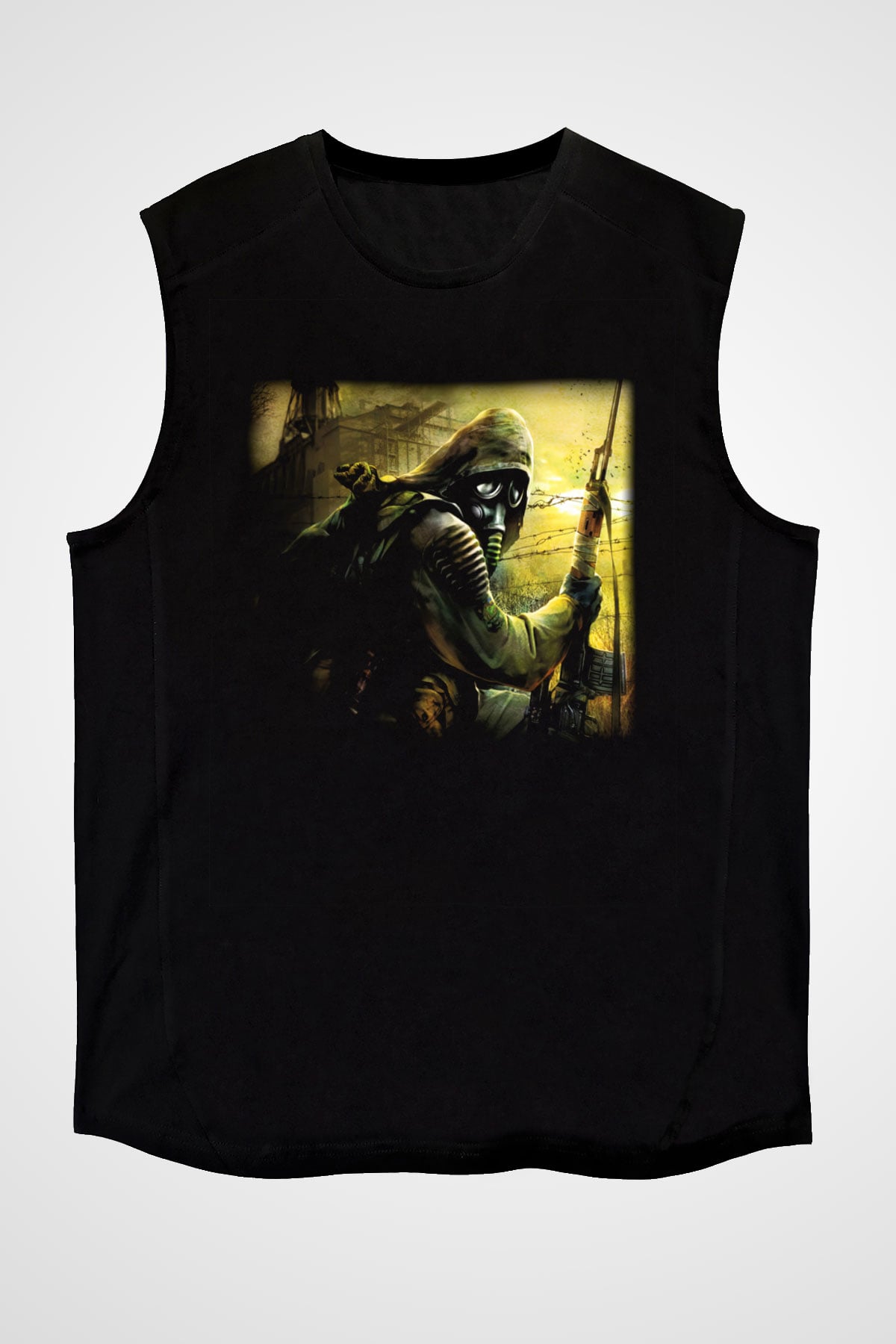 S.T.A.L.K.E.R. Siyah Unisex Kolsuz Tişört