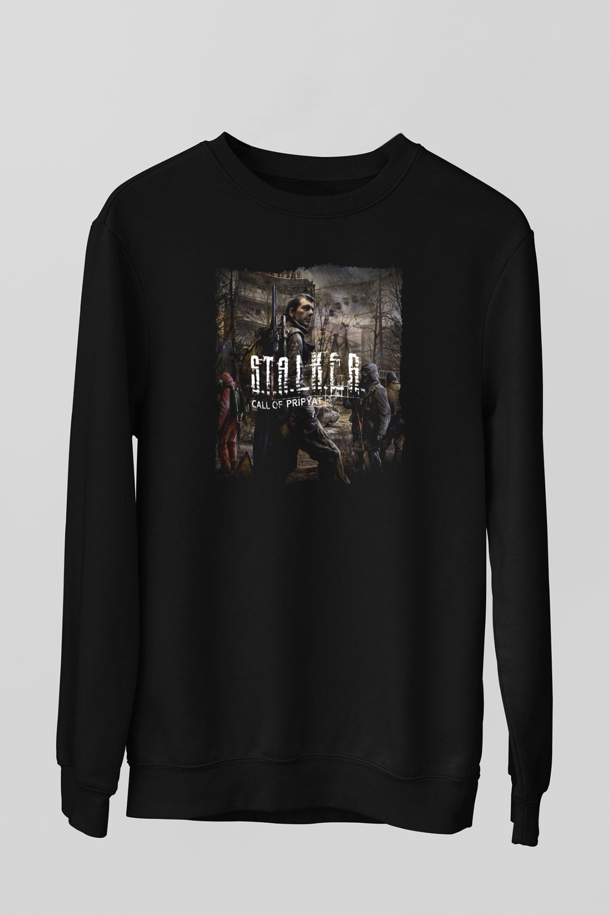 S.T.A.L.K.E.R. Siyah Unisex Sweatshirt