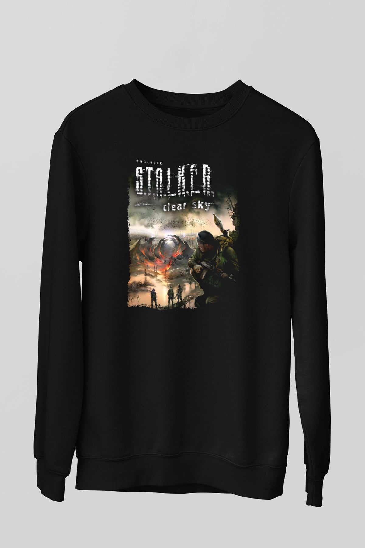 S.T.A.L.K.E.R. Siyah Unisex Sweatshirt