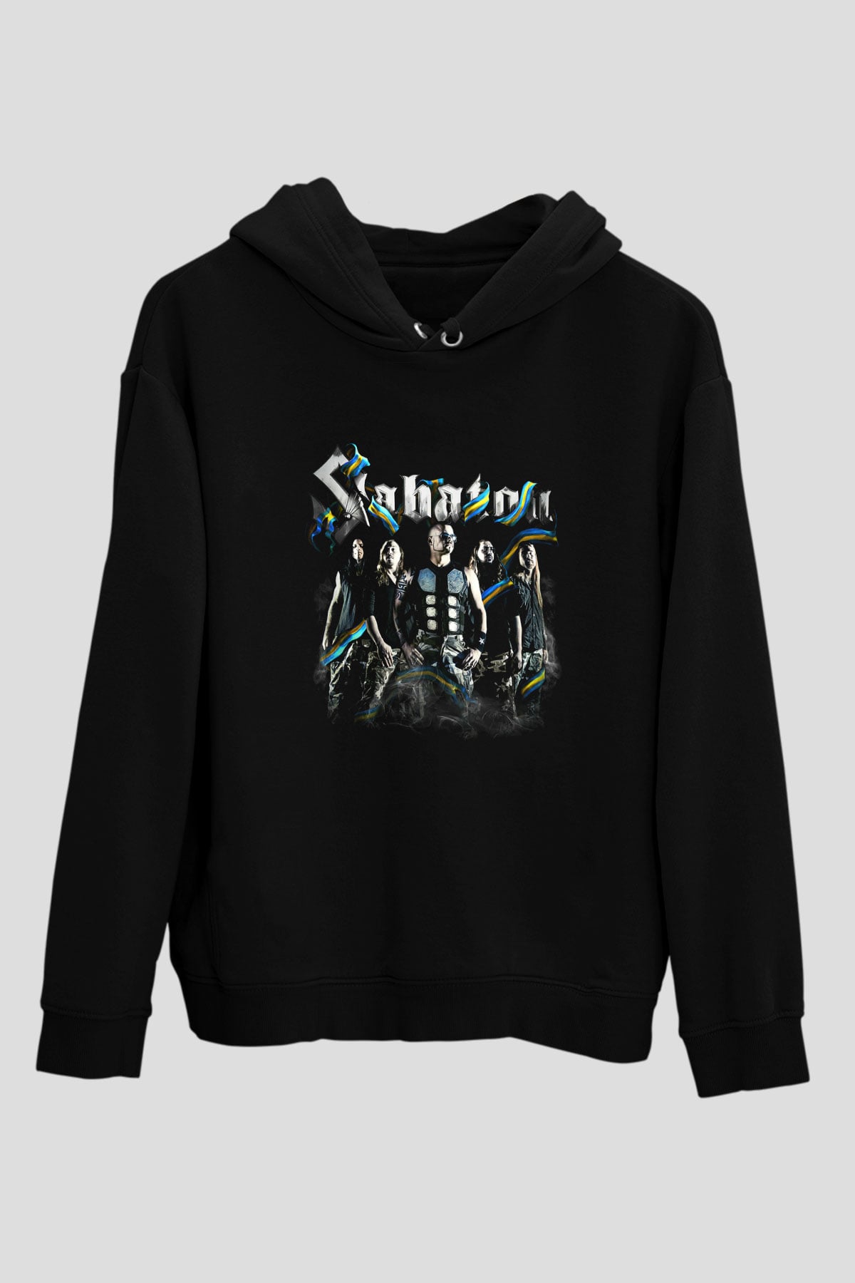 Sabaton Siyah Unisex Kapşonlu Sweatshirt