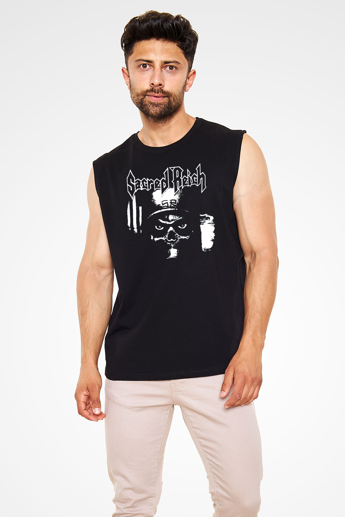 Sacred Reich Siyah Unisex Kolsuz Tişört