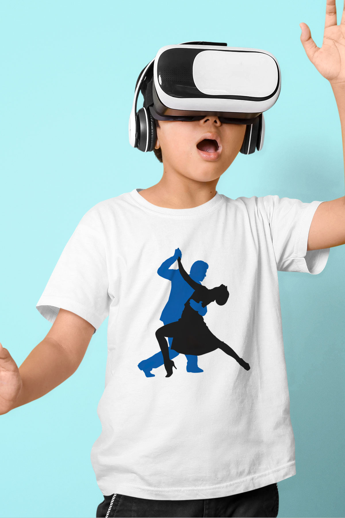 Salsa Baskılı Beyaz Unisex Çocuk Tişört