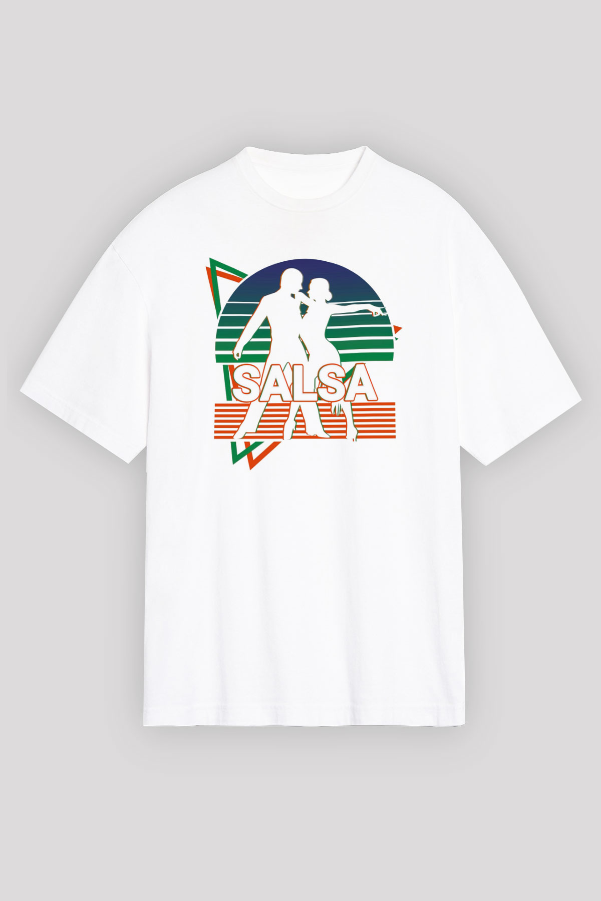 Salsa Beyaz Unisex Oversize Tişört T-Shirt