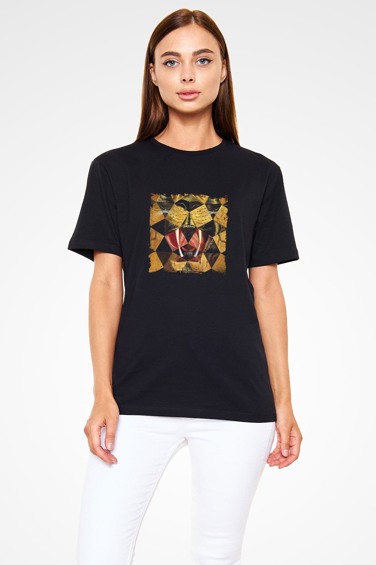 Salvador Dali Baskılı Unisex Siyah Tişört