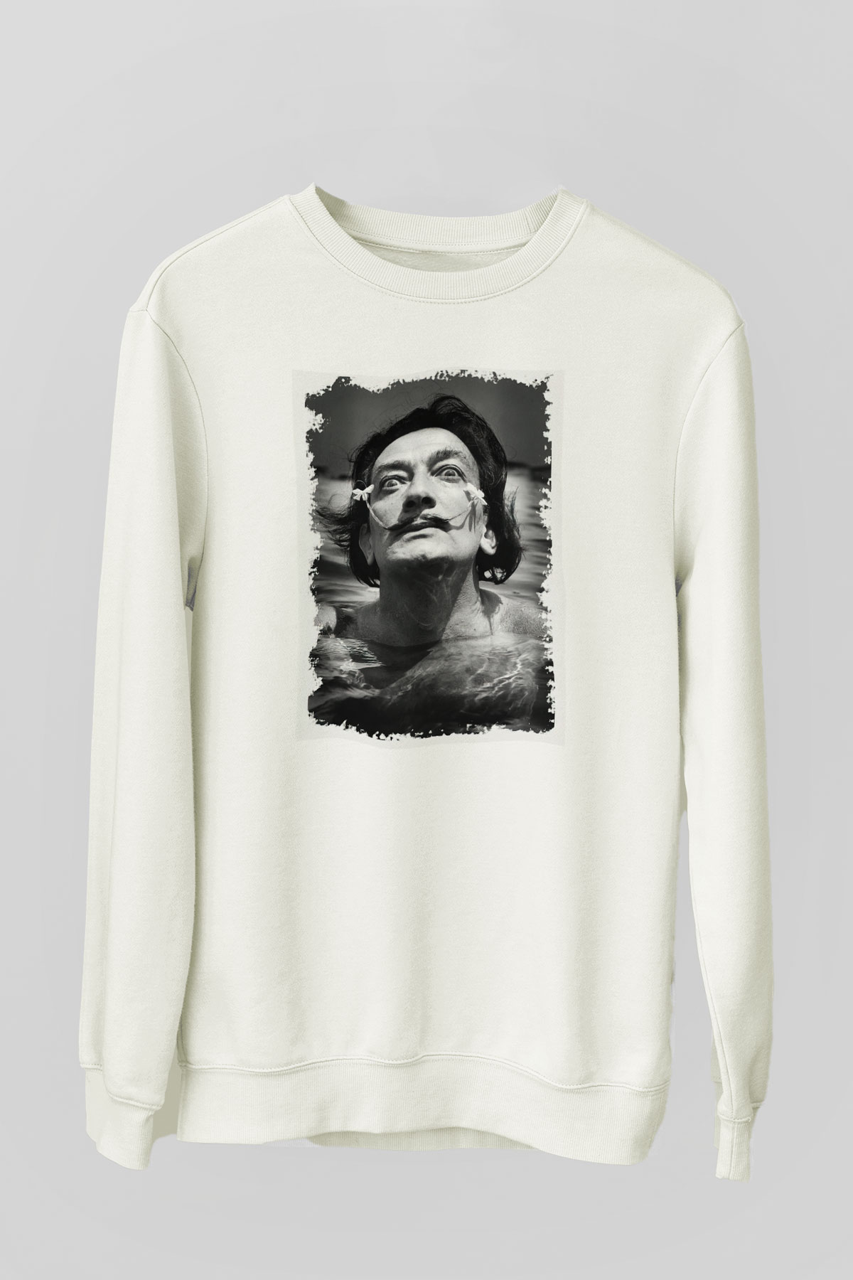 Salvador Dali Beyaz Unisex Sweatshirt