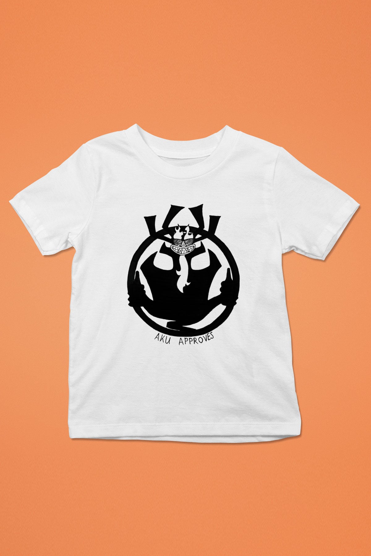 Samurai Jack Baskılı Beyaz Unisex Çocuk Tişört