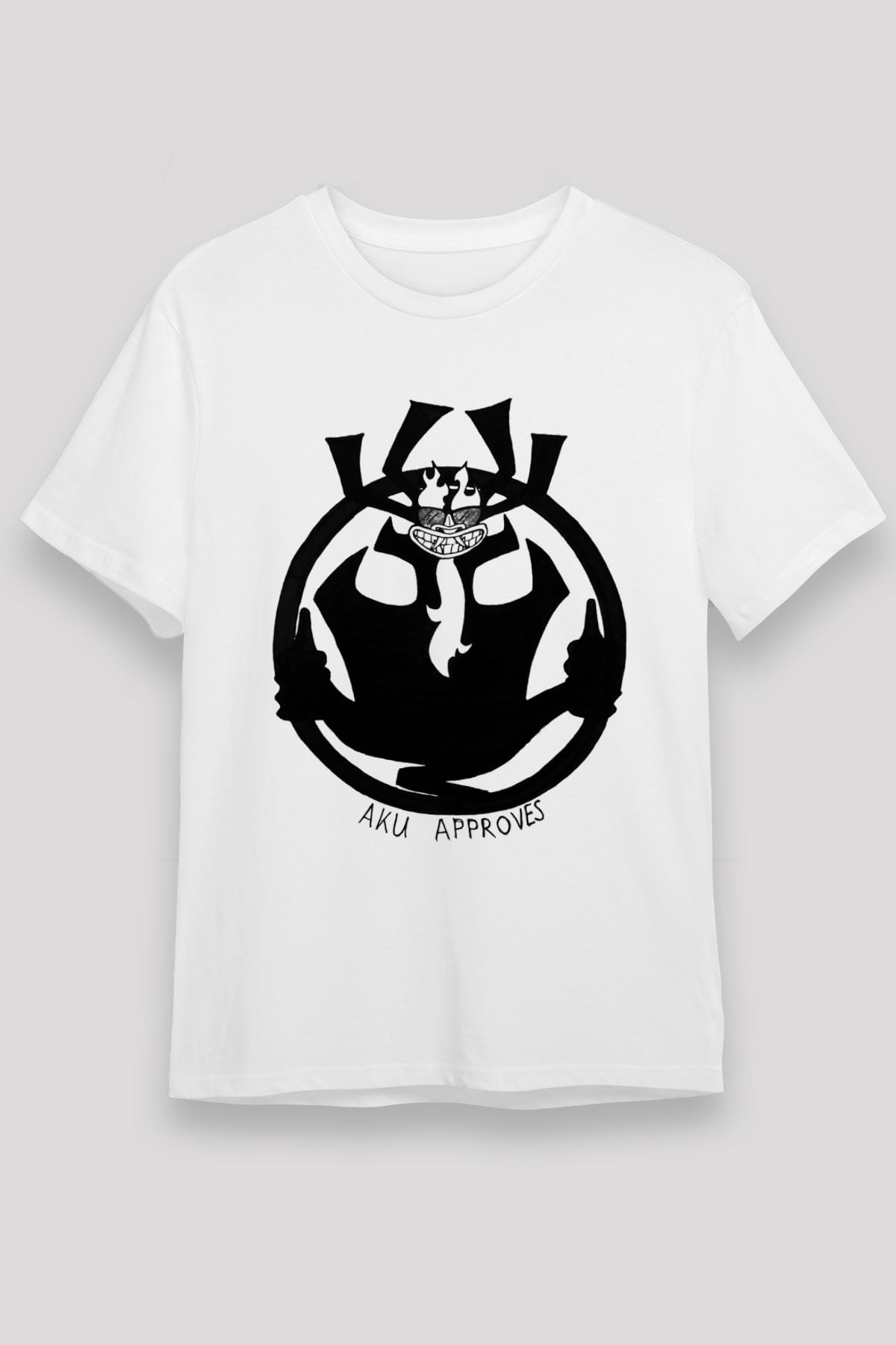 Samurai Jack Beyaz Unisex Tişört T-Shirt
