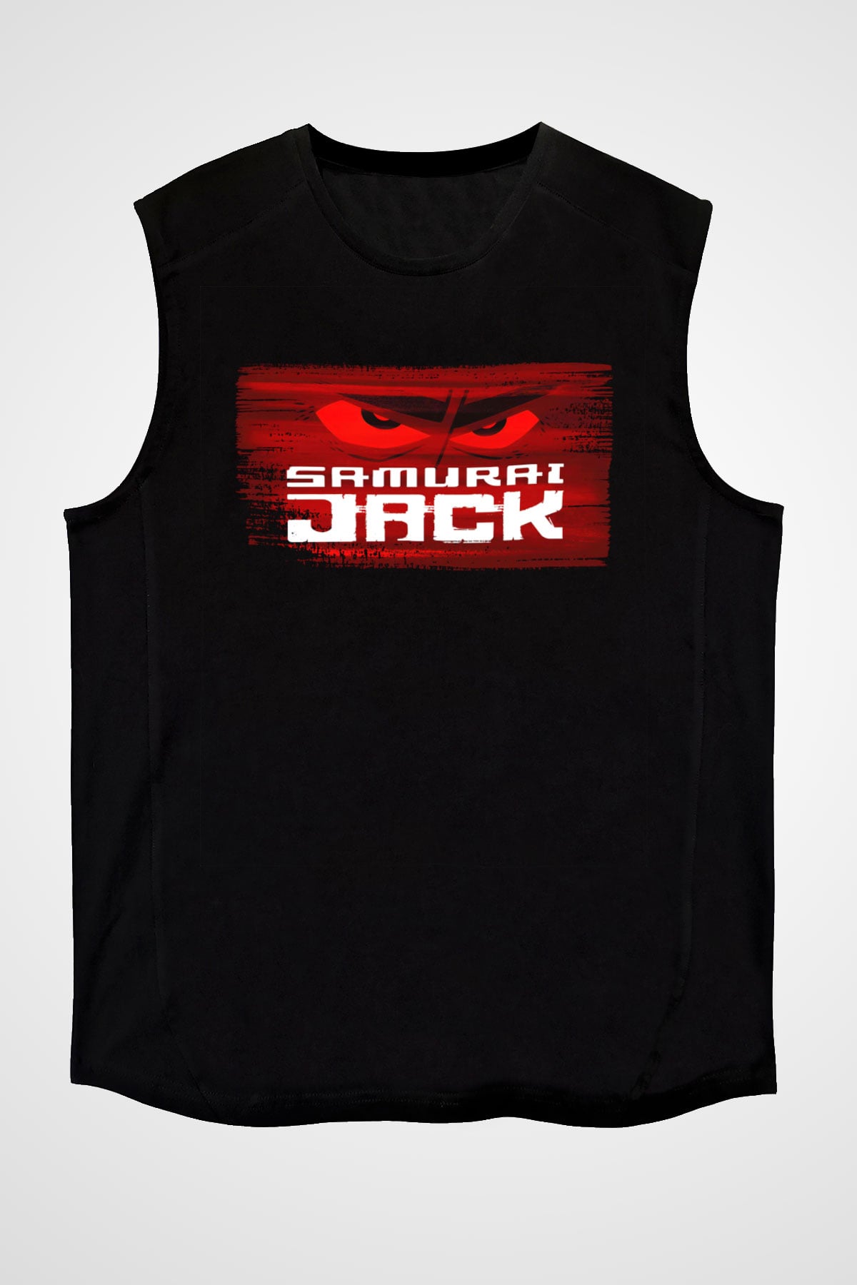 Samurai Jack Siyah Unisex Kolsuz Tişört