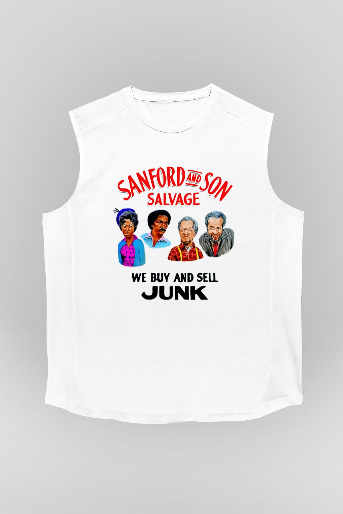 Sanford and Son Beyaz Unisex Kolsuz Tişört
