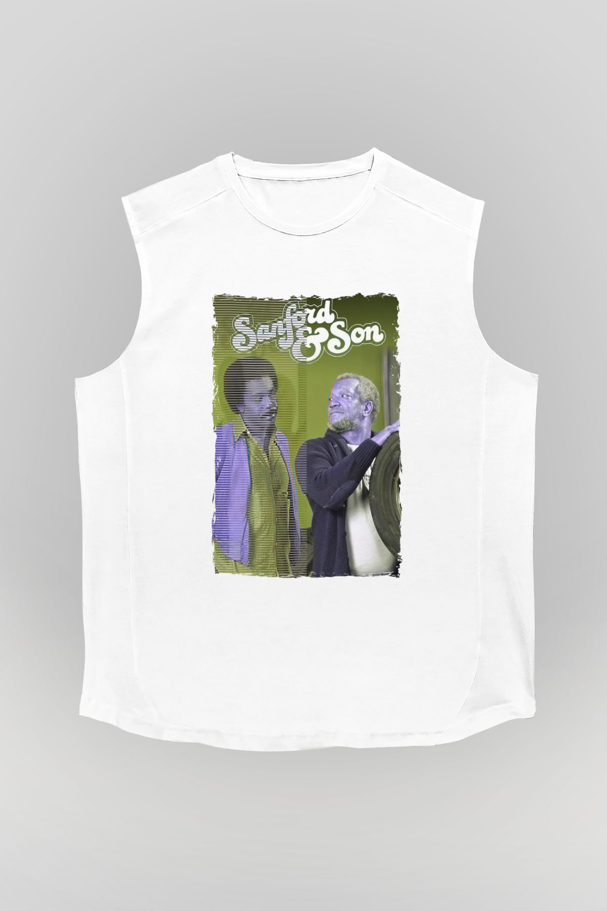 Sanford and Son Beyaz Unisex Kolsuz Tişört