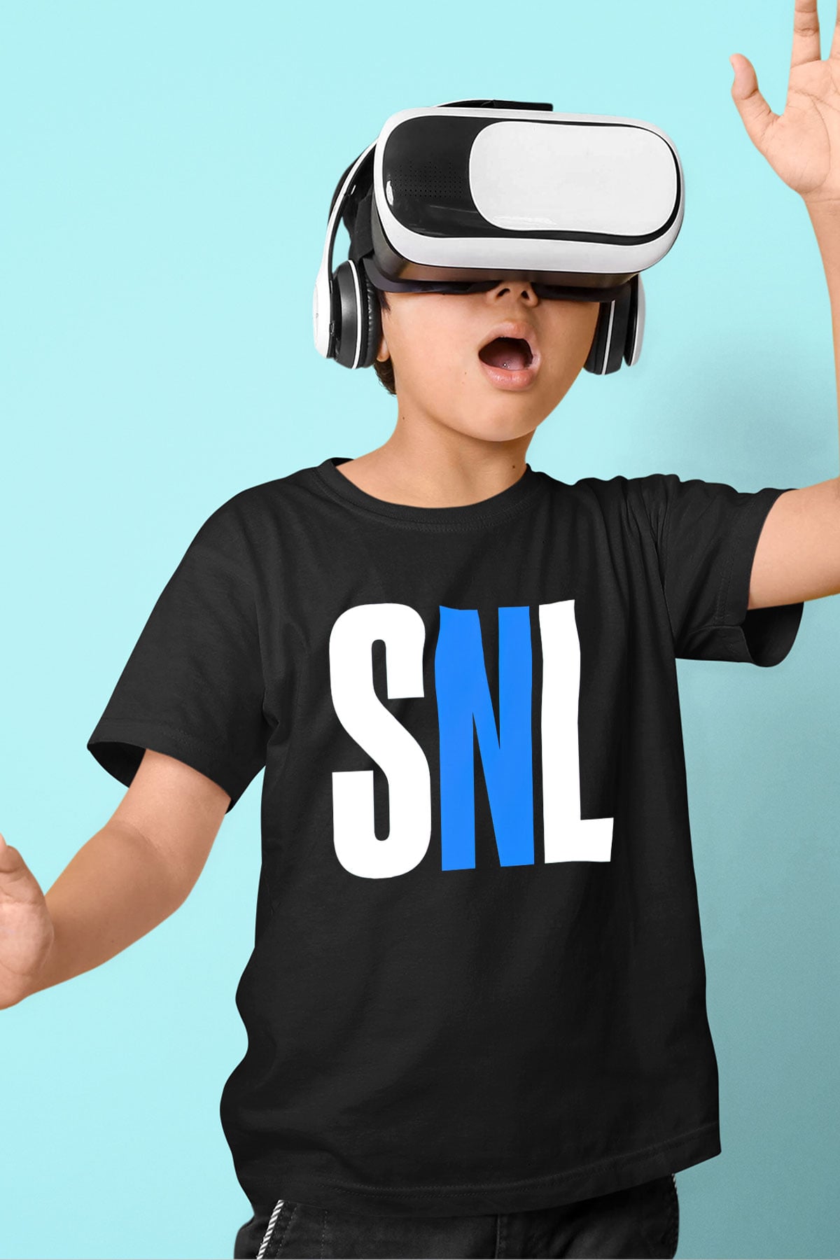 Saturday Night Live Siyah Unisex  Çocuk Tişört