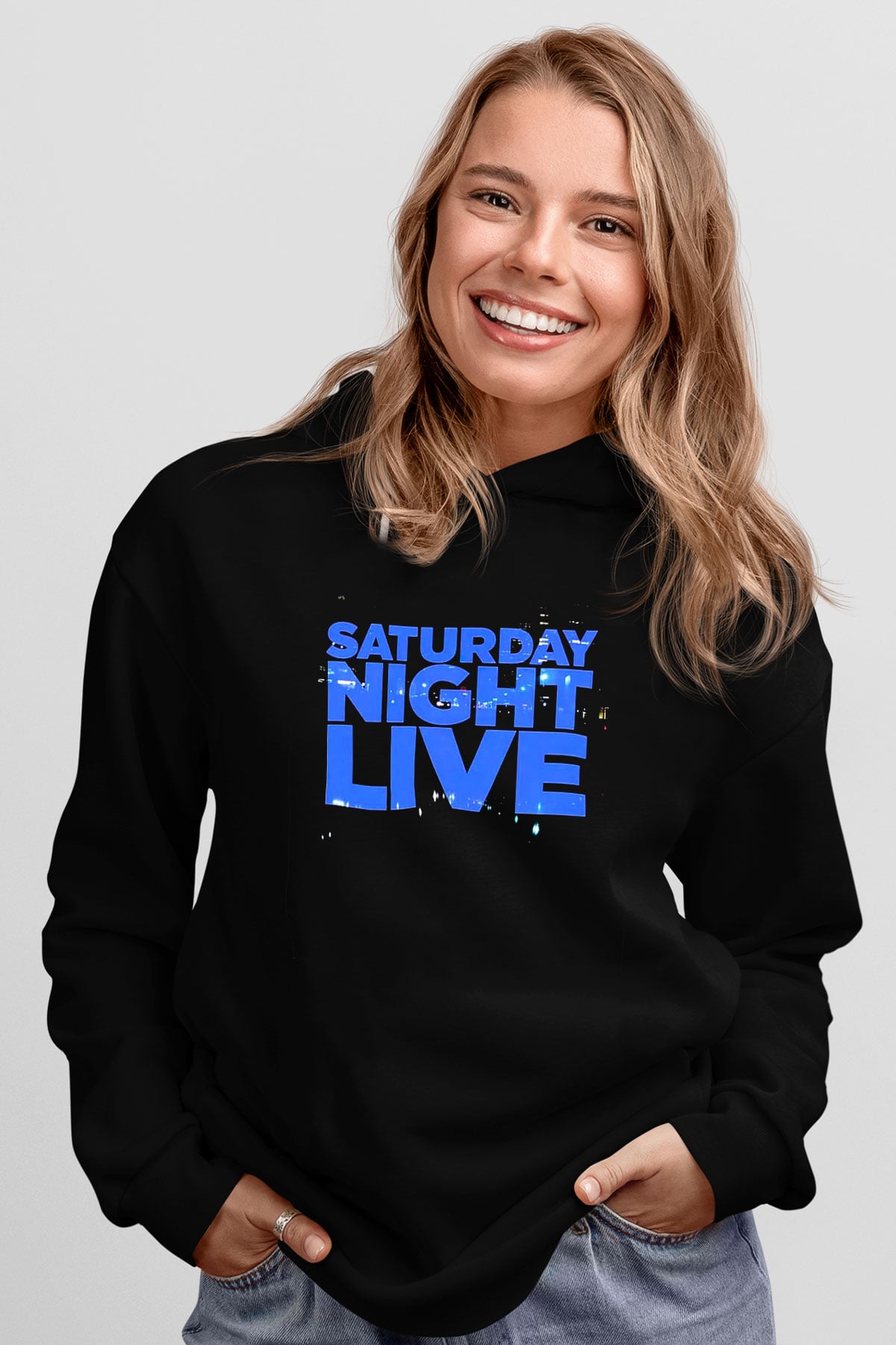 Saturday Night Live Siyah Unisex Hoodie
