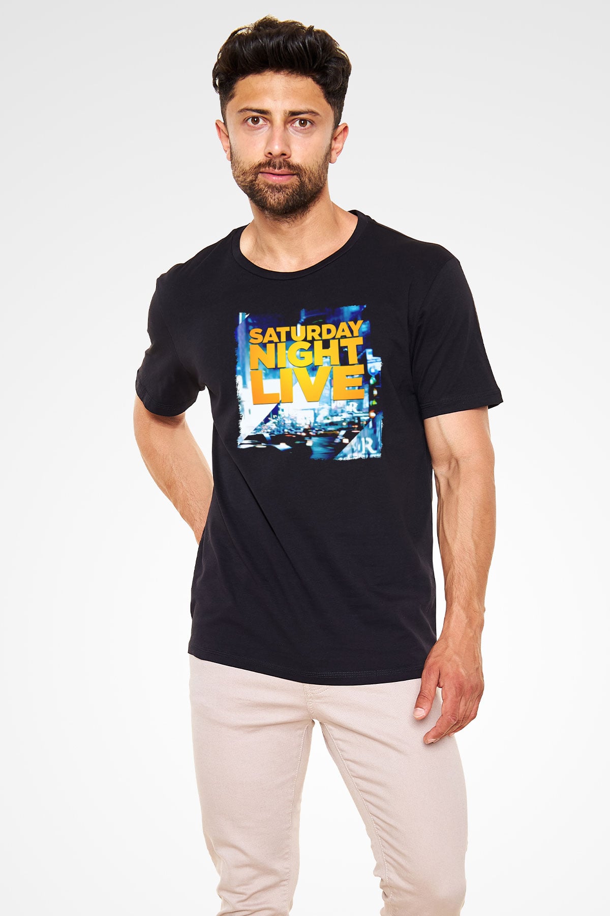 Saturday Night Live Siyah Unisex Tişört