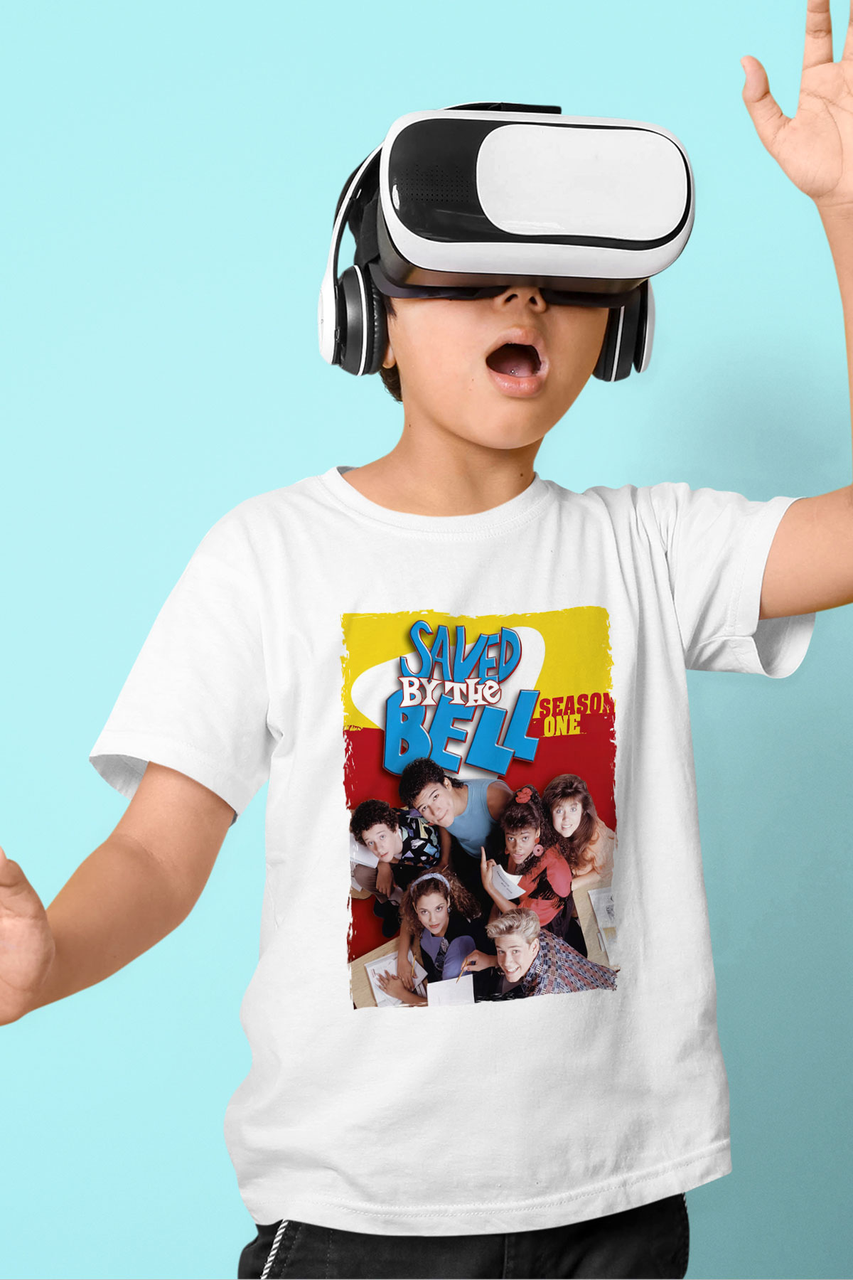Saved by the Bell Beyaz Unisex Çocuk Tişört