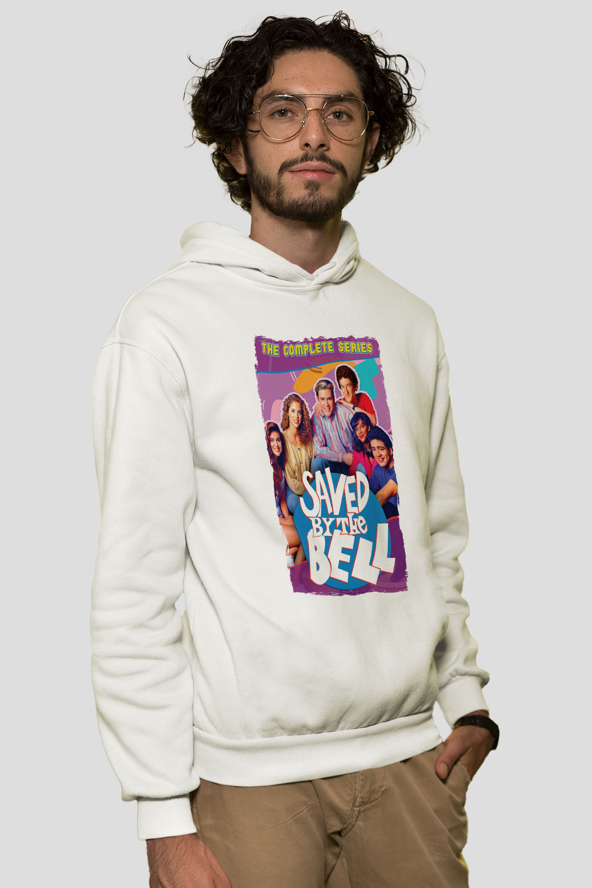 Saved by the Bell Beyaz Unisex Hoodie